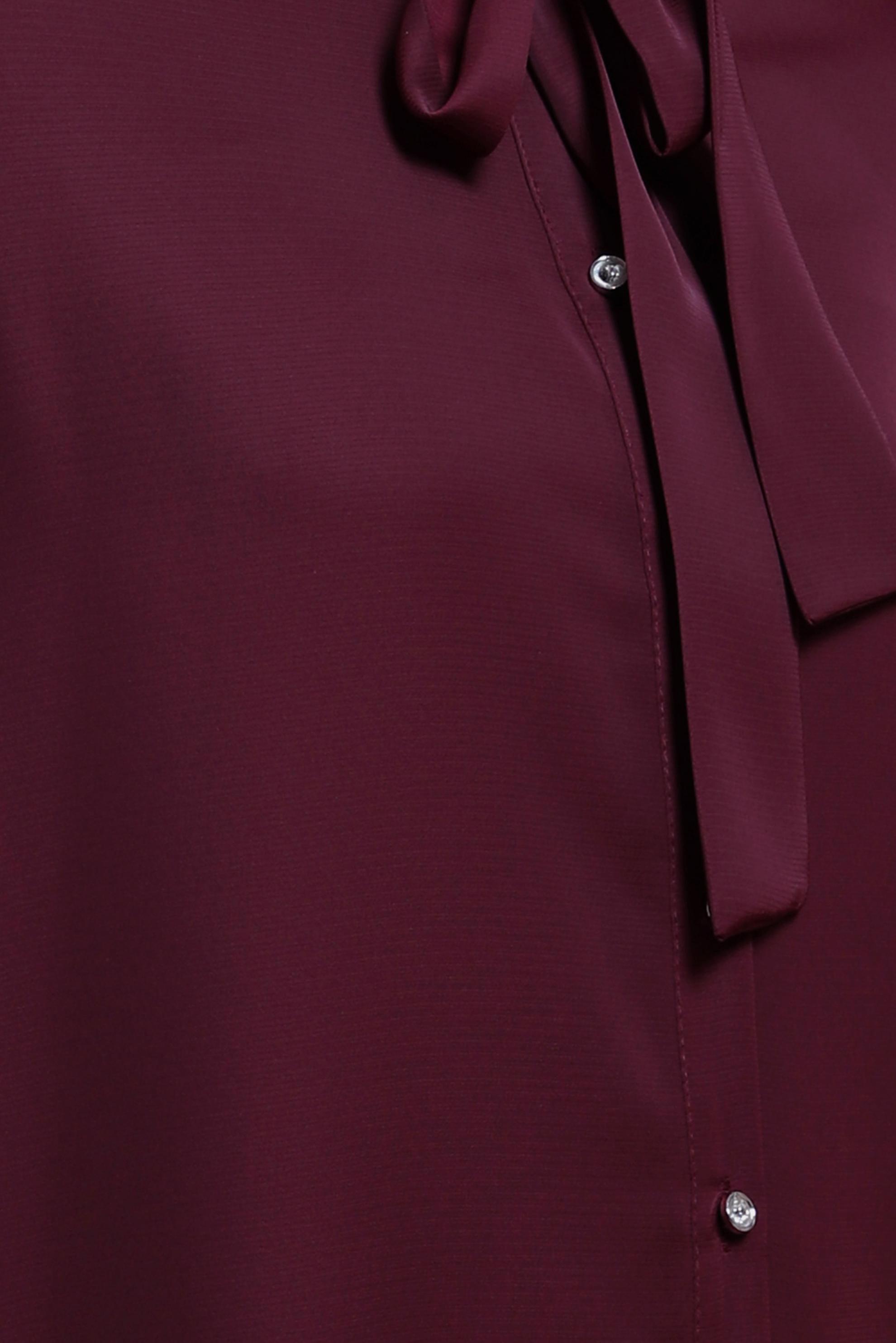 Tesettür giyim BORDO YAKASI BAĞLAMALI TUNİK 43415