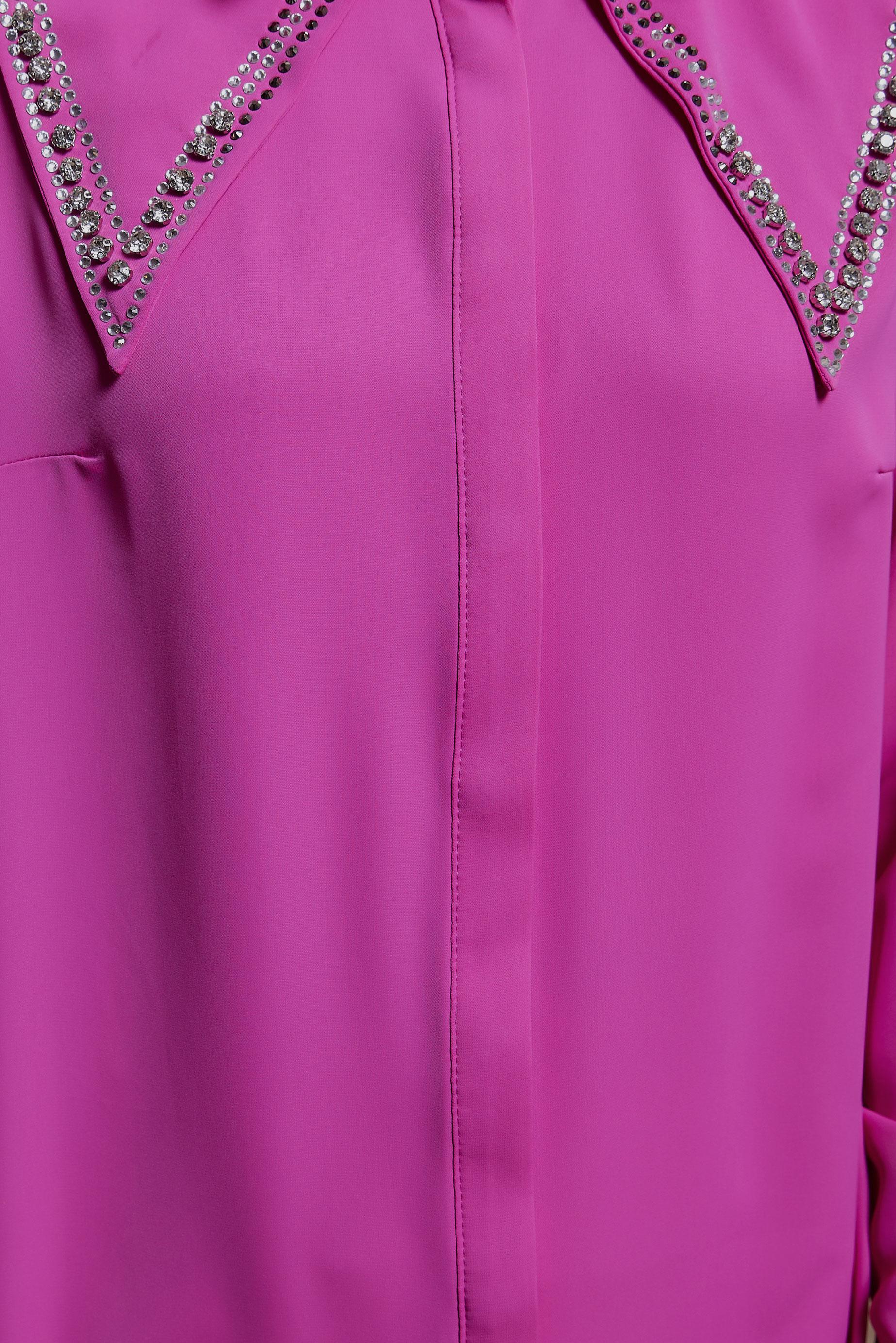 Tesettür giyim FUŞYA TAŞ BASKILI TUNİK 43920