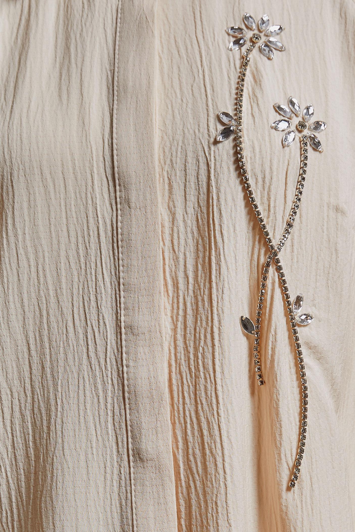 Tesettür giyim EKRU TAŞ BASKILI TUNİK 43921