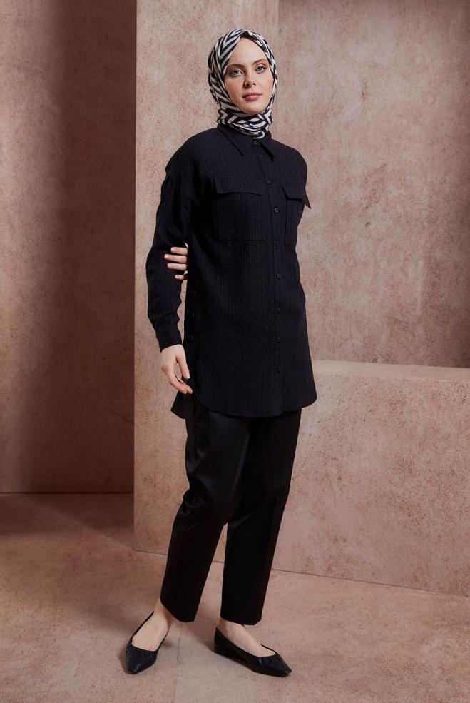 Tesettür giyim  GÖMLEK TUNİK 44417 - ALVİNA