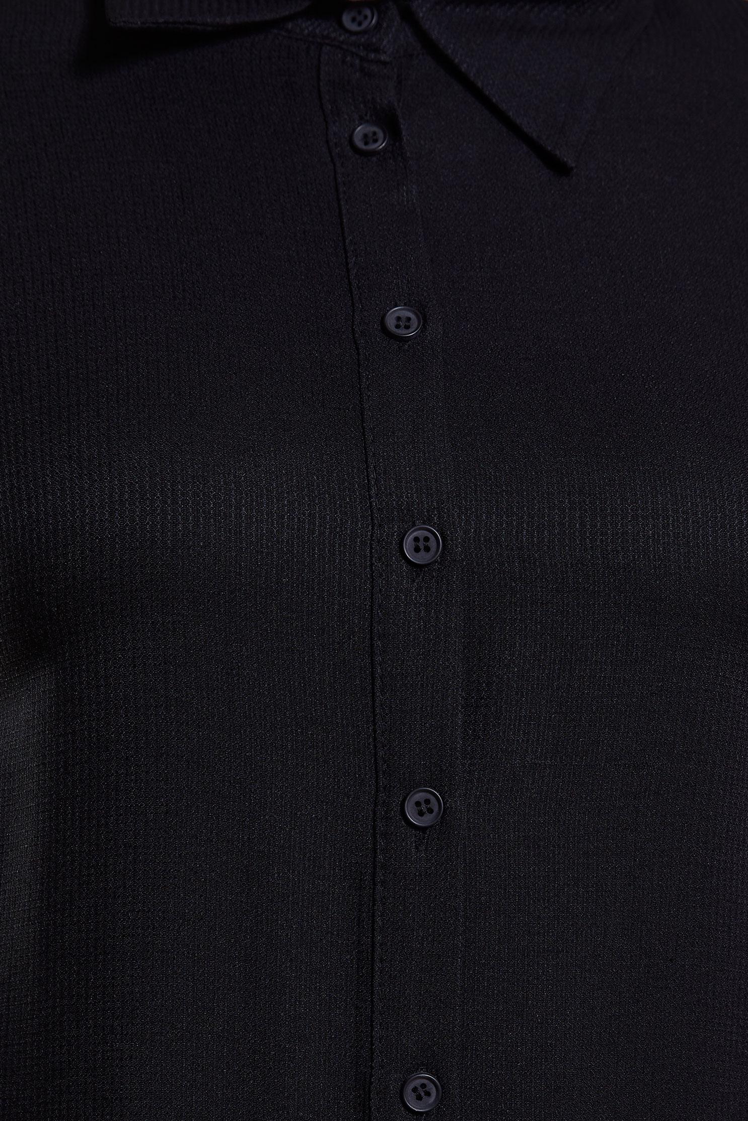 Tesettür giyim SİYAH UZUN VİSKON TUNİK 44420