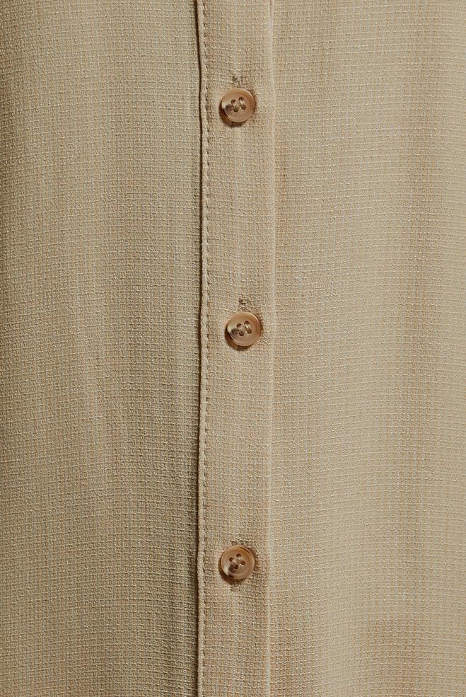 Tesettür giyim KAHVE UZUN VİSKON TUNİK 44420 - ALVİNA