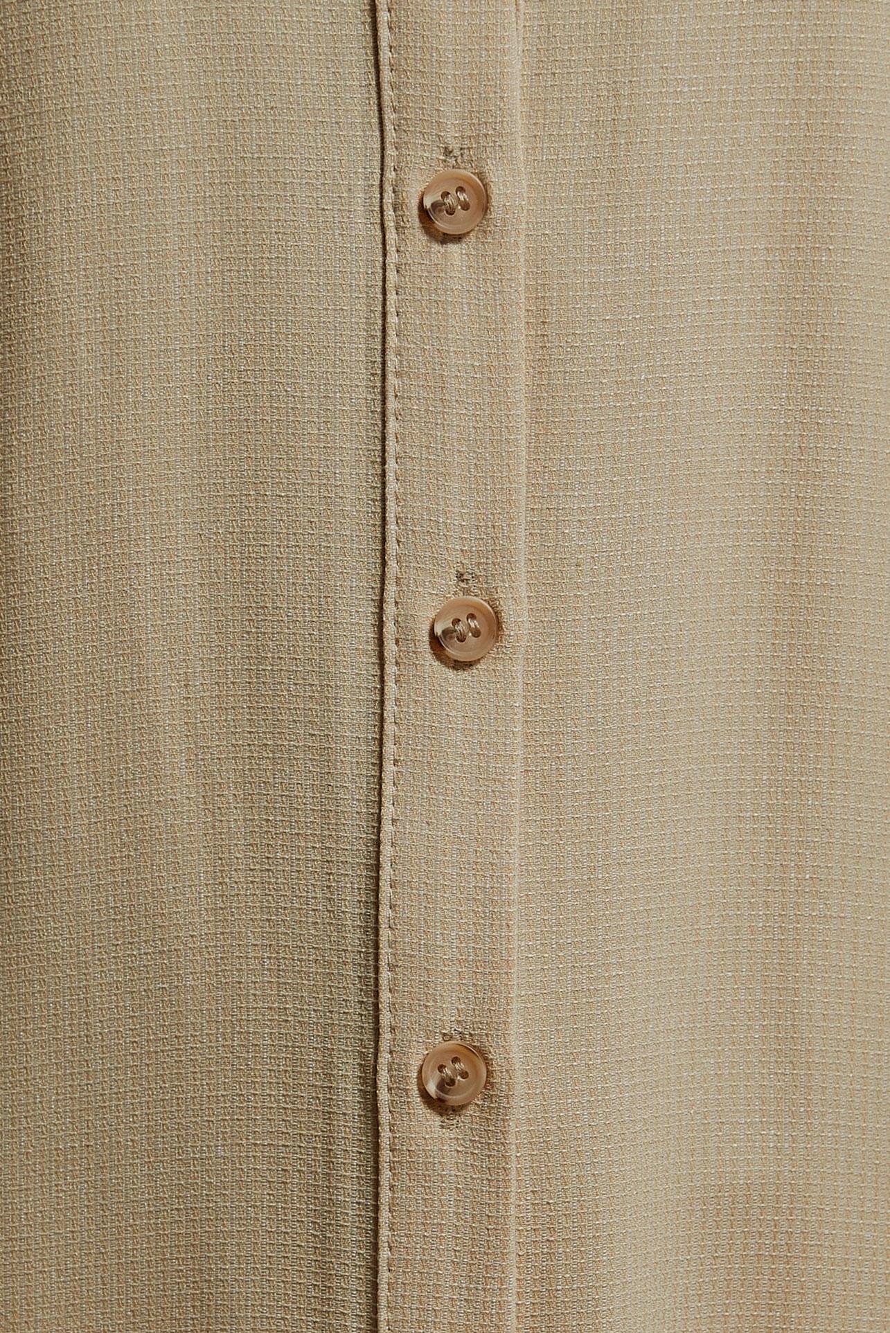 Tesettür giyim KAHVE UZUN VİSKON TUNİK 44420