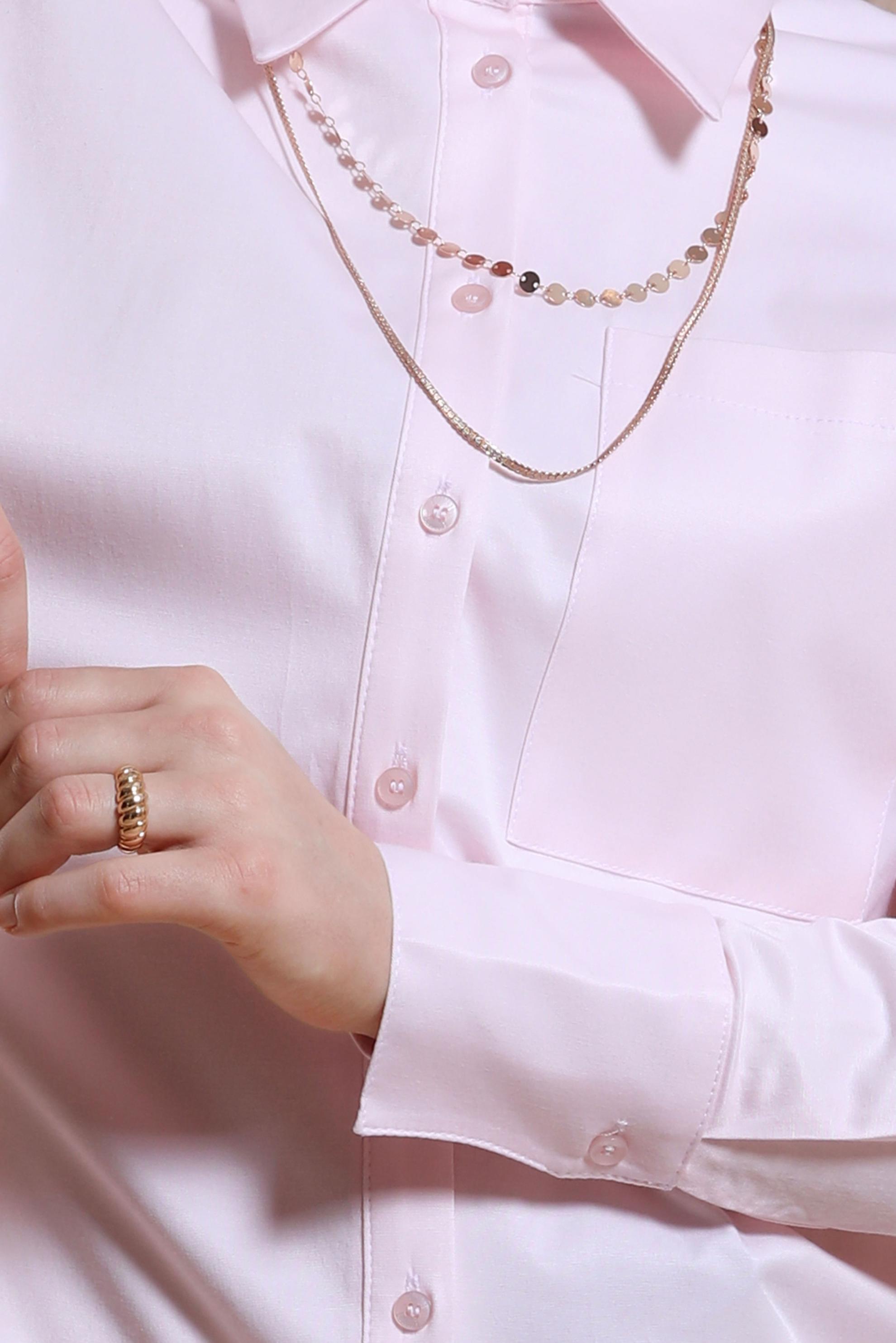 Vêtements hijab ROSE TUNIQUE CHEMISE EN SATIN 44421