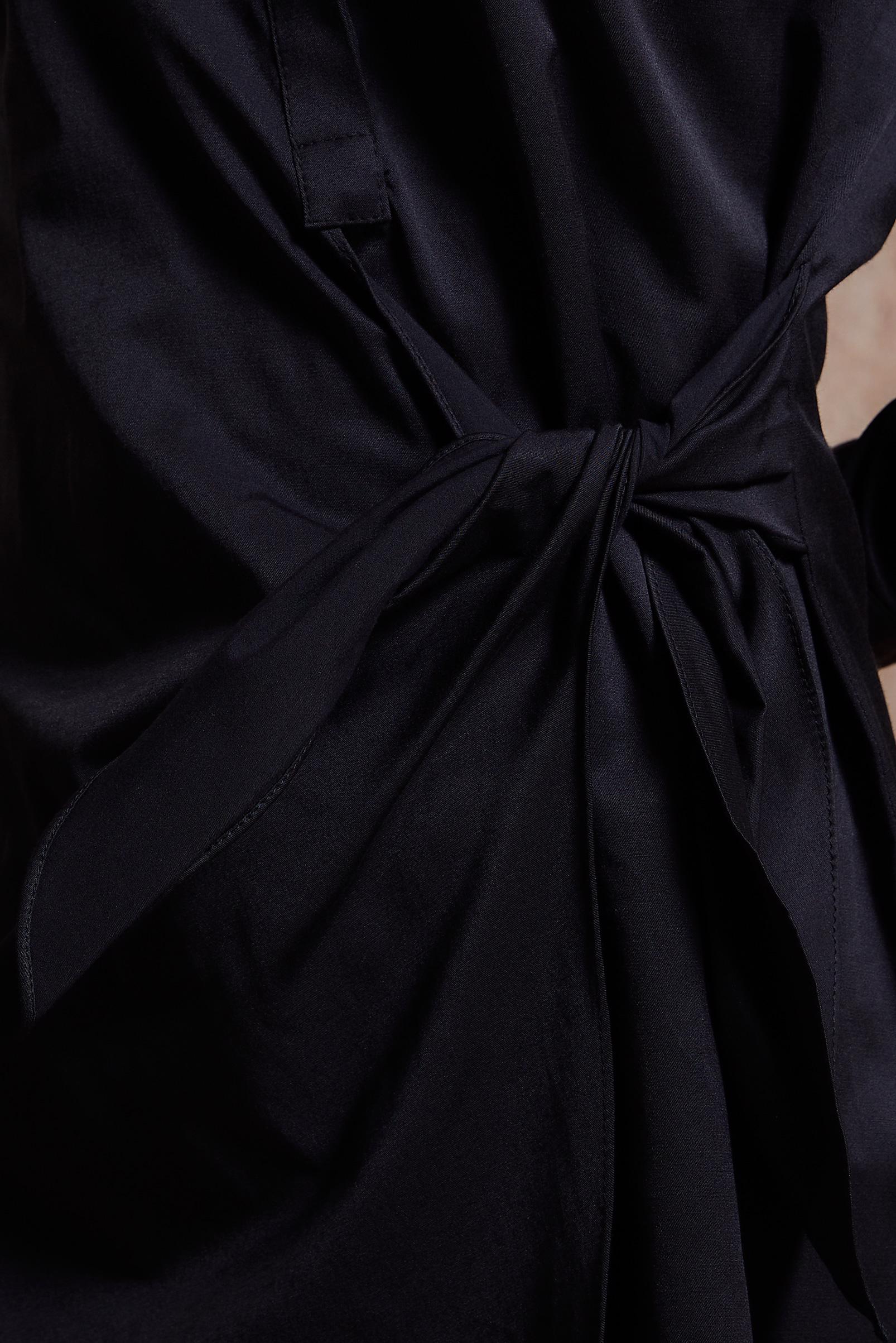 Tesettür giyim SİYAH GÖMLEK YAKA TUNİK 44423