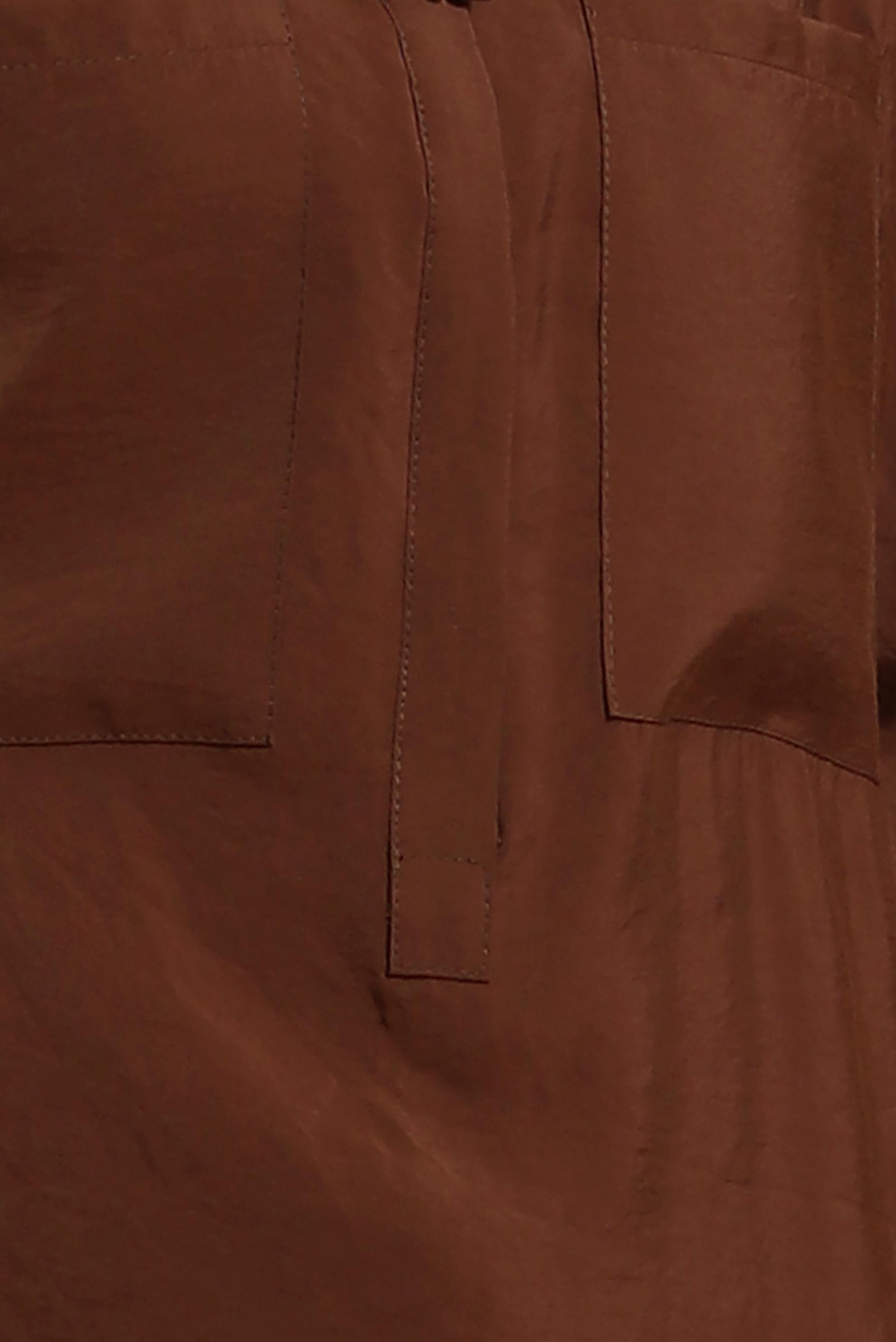 Tesettür giyim KAHVE GÖMLEK YAKA TUNİK 44433