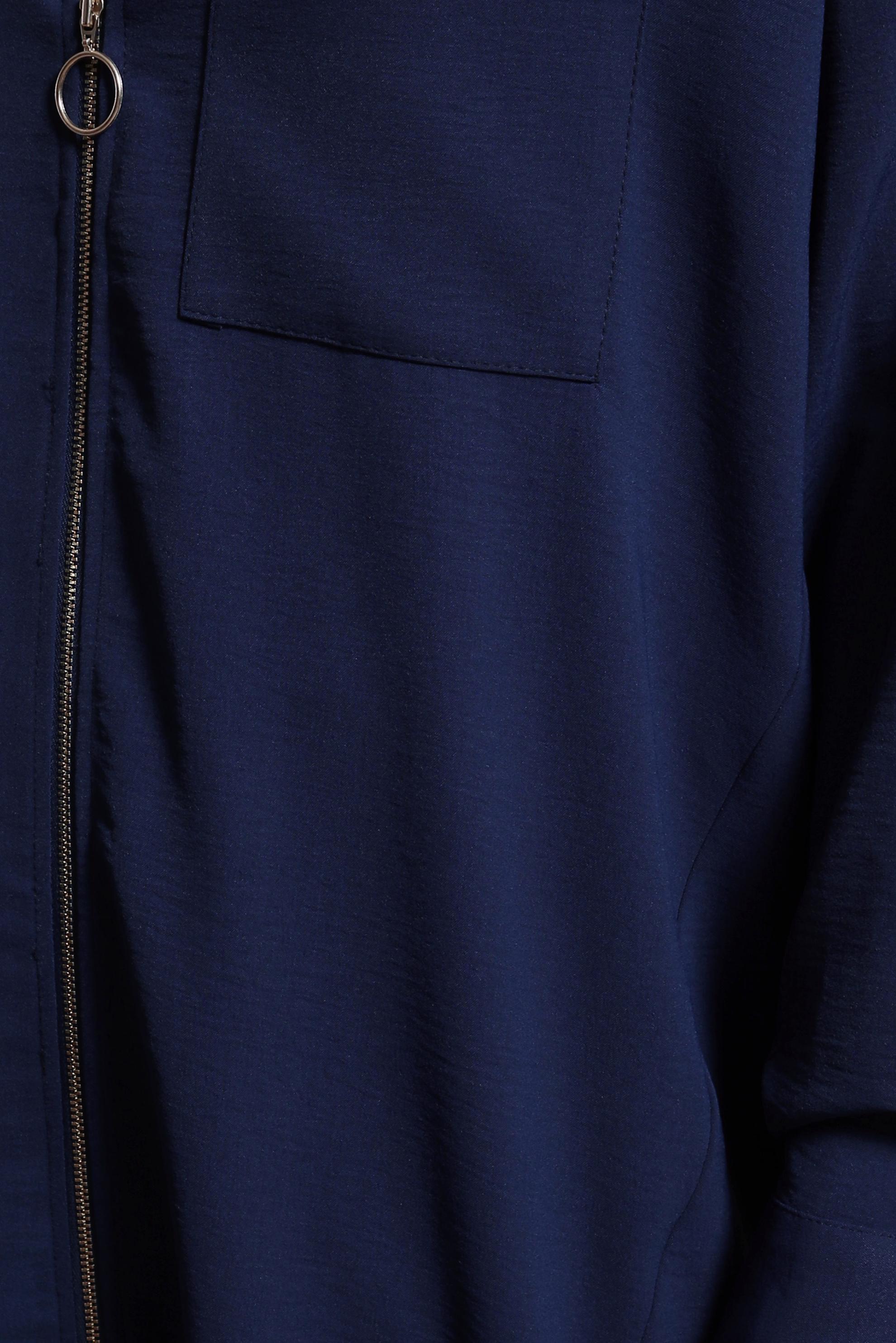 Tesettür giyim LACİVERT FERMUARLI TUNİK 44435