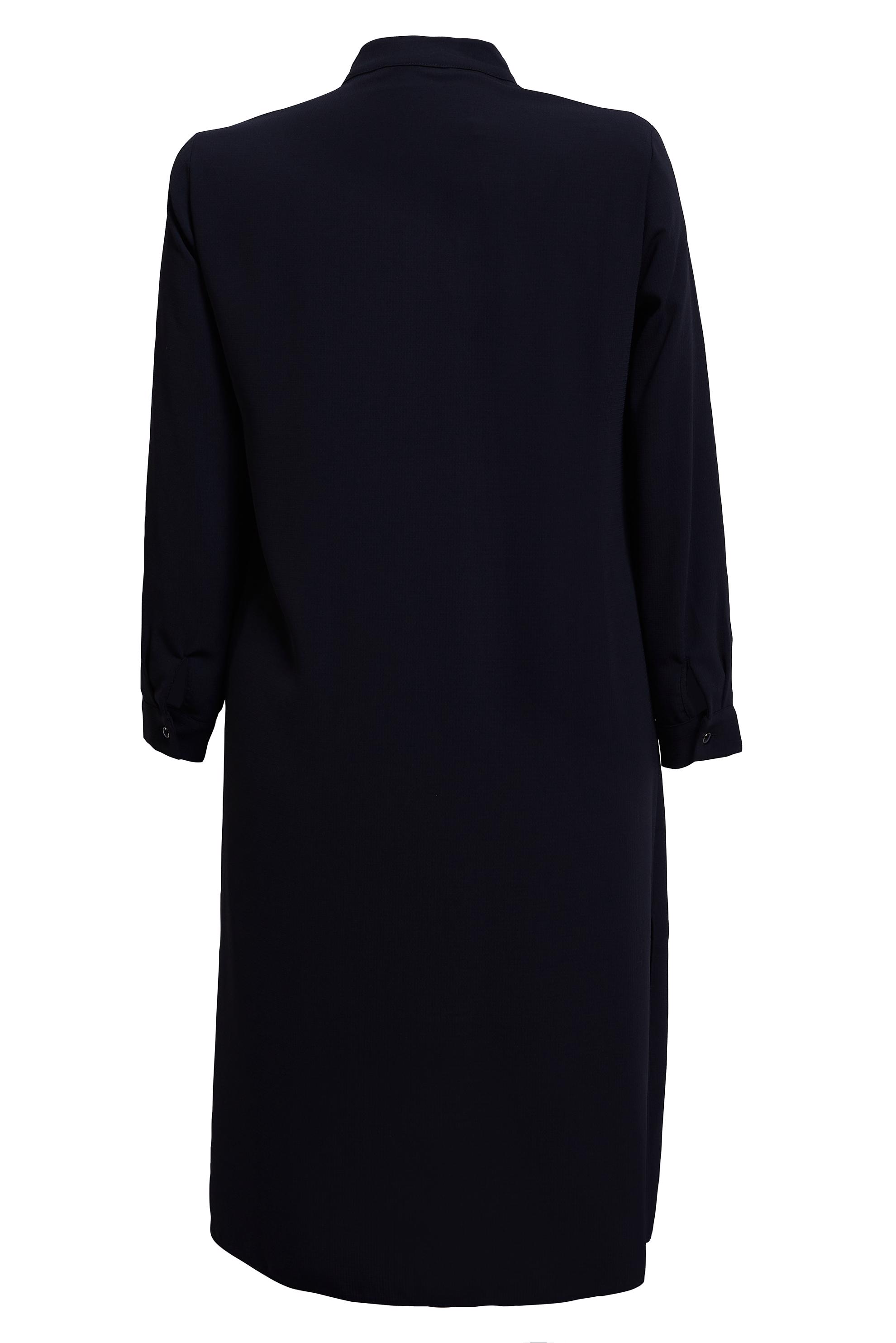 Vêtements hijab NOIR TUNIQUE GRANDE TAILLE BOUTONNÉE 44447