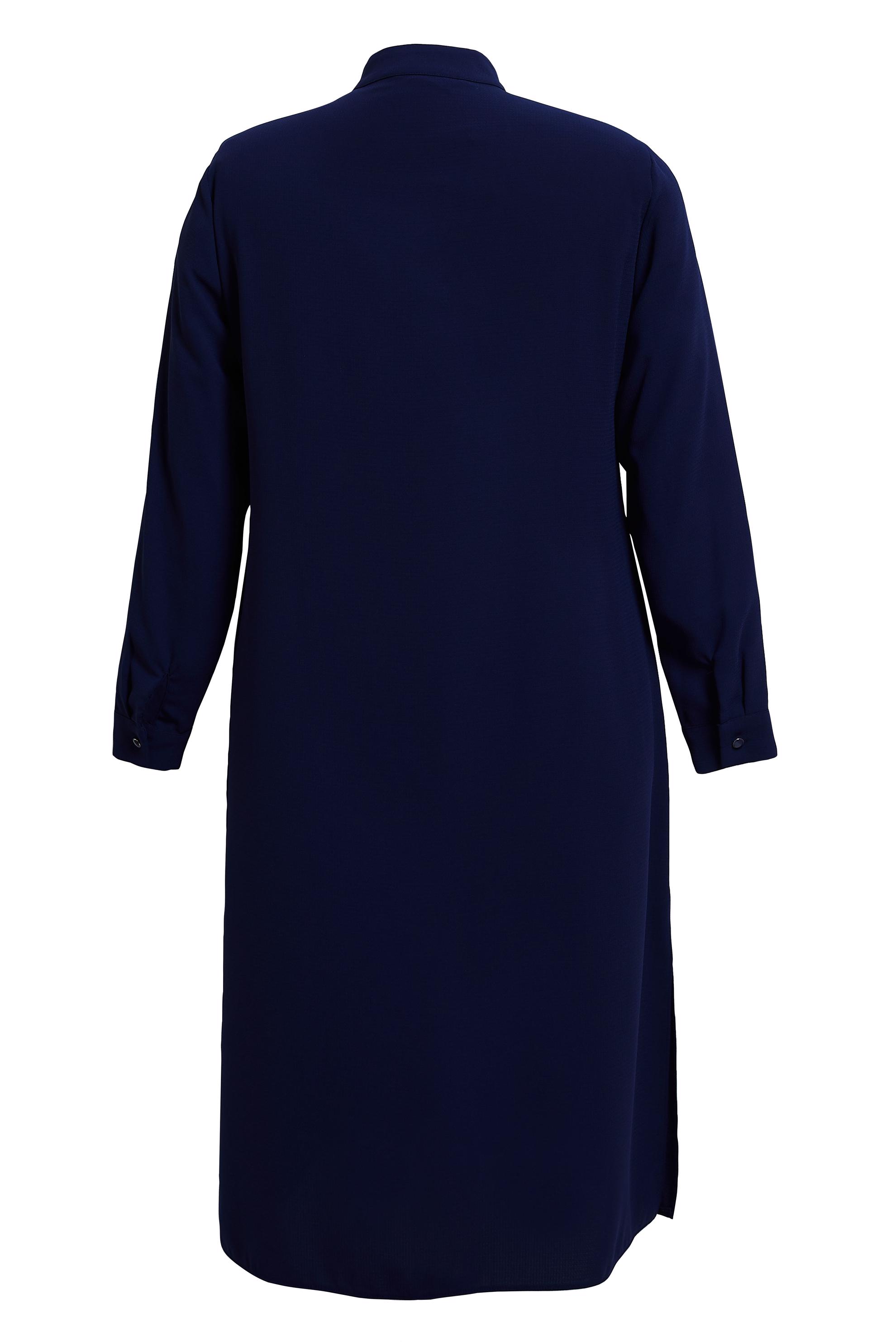 Tesettür giyim LACİVERT DÜĞMELİ BÜYÜK BEDEN TUNİK 44447