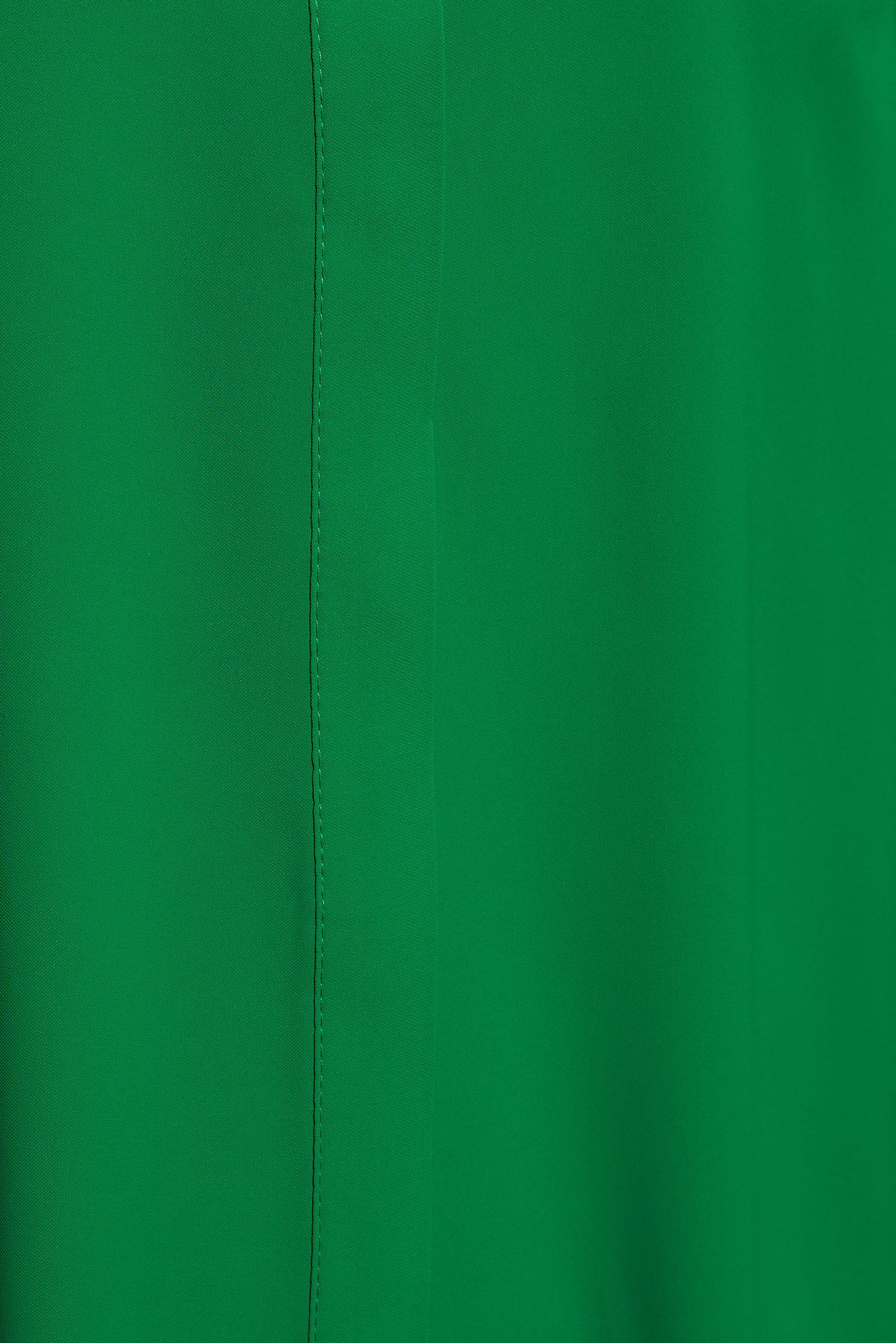 Tesettür giyim YEŞİL GÖMLEK YAKA TUNİK 44448