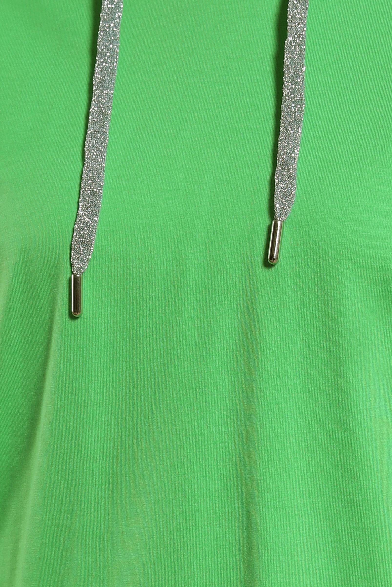 Tesettür giyim YEŞİL KAPÜŞONLU TUNİK 44449