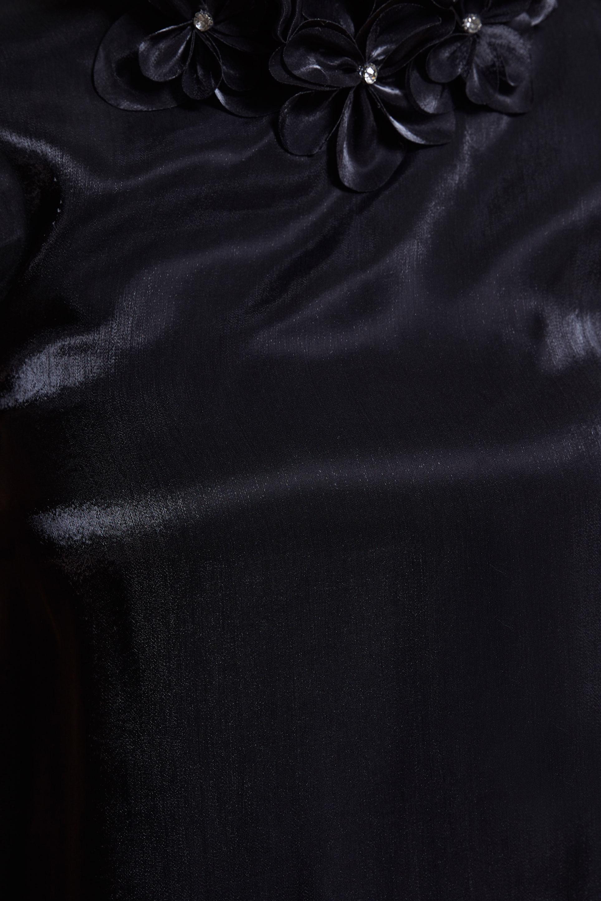 Vêtements hijab NOIR TUNIQUE DÉTAILLÉE FLEUR 44568