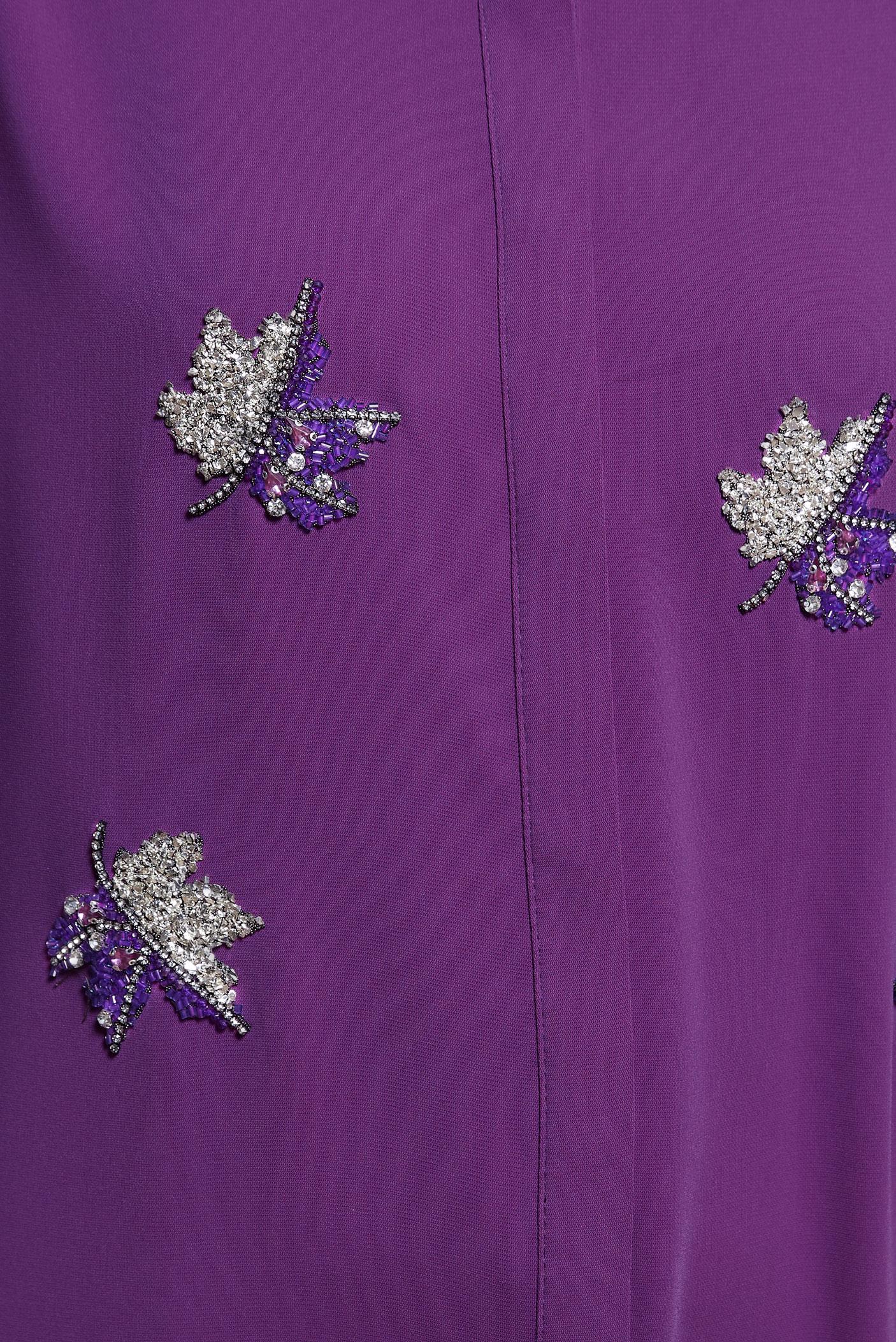 Tesettür giyim MOR TAŞ DETAYLI TESETTÜR TUNİK 44468-1