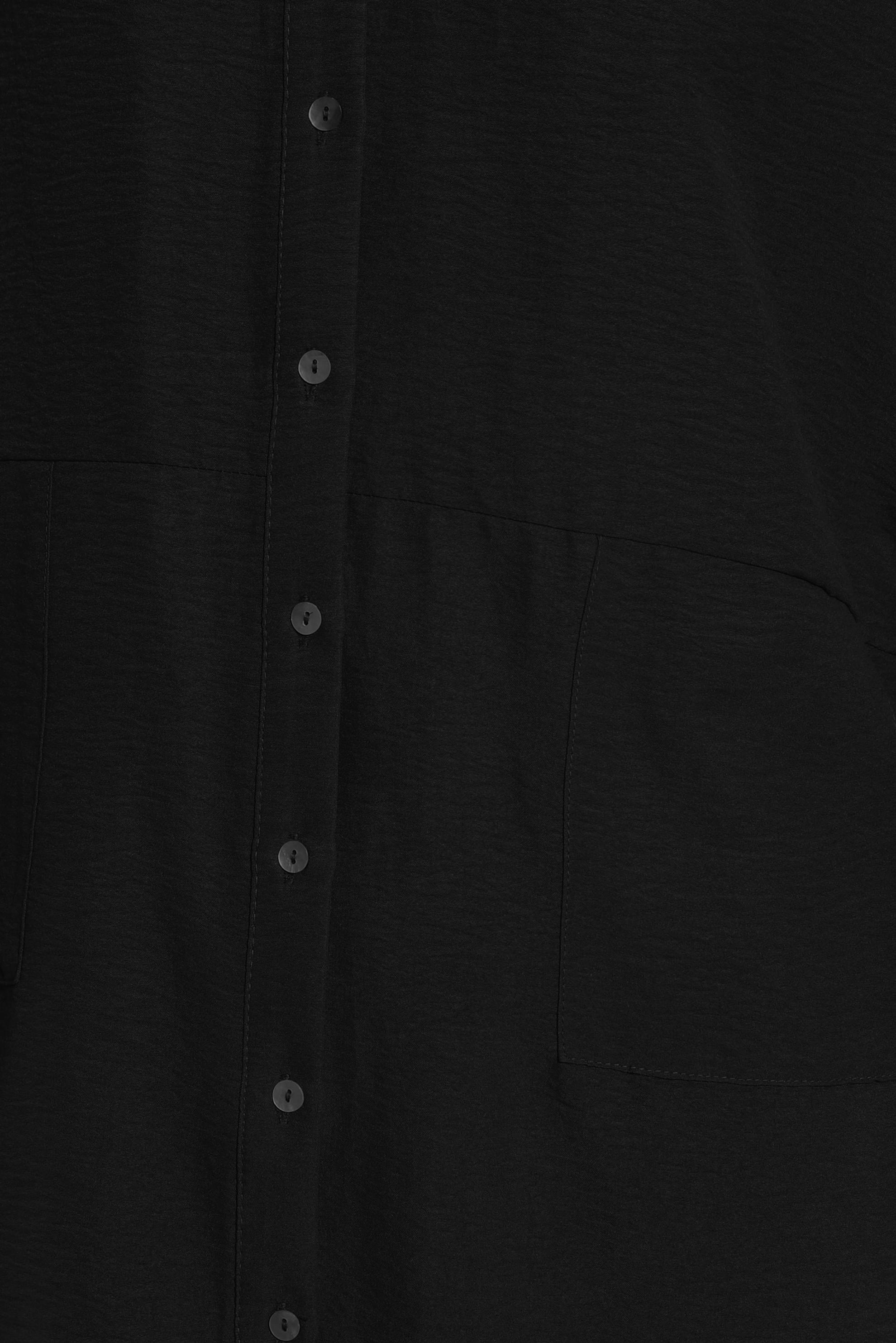 Tesettür giyim SİYAH GÖMLEK YAKA TUNİK 44471