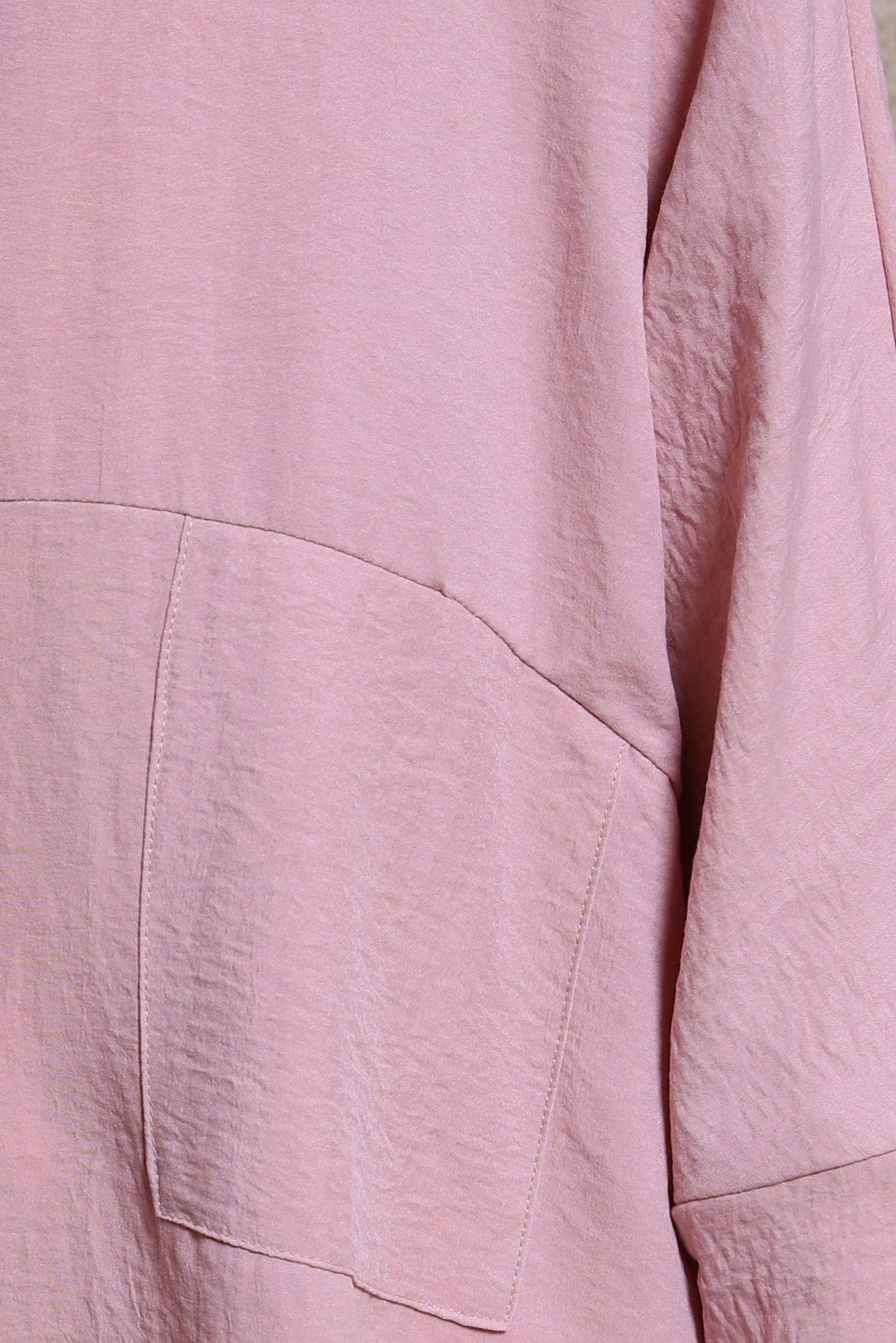 Tesettür giyim PUDRA GÖMLEK YAKA TUNİK 44471