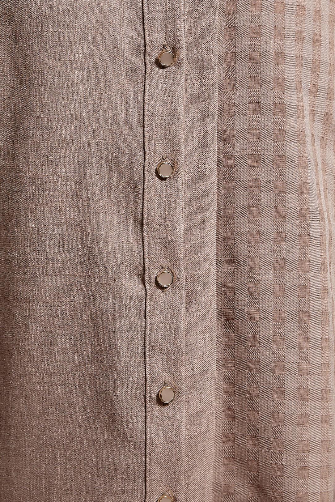 Tesettür giyim VİZON GÖMLEK YAKA TUNİK 44472