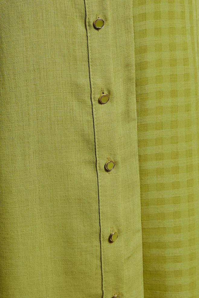 Vêtements hijab BEIGE TUNIQUE COL CHEMISE 44472 - ALVİNA