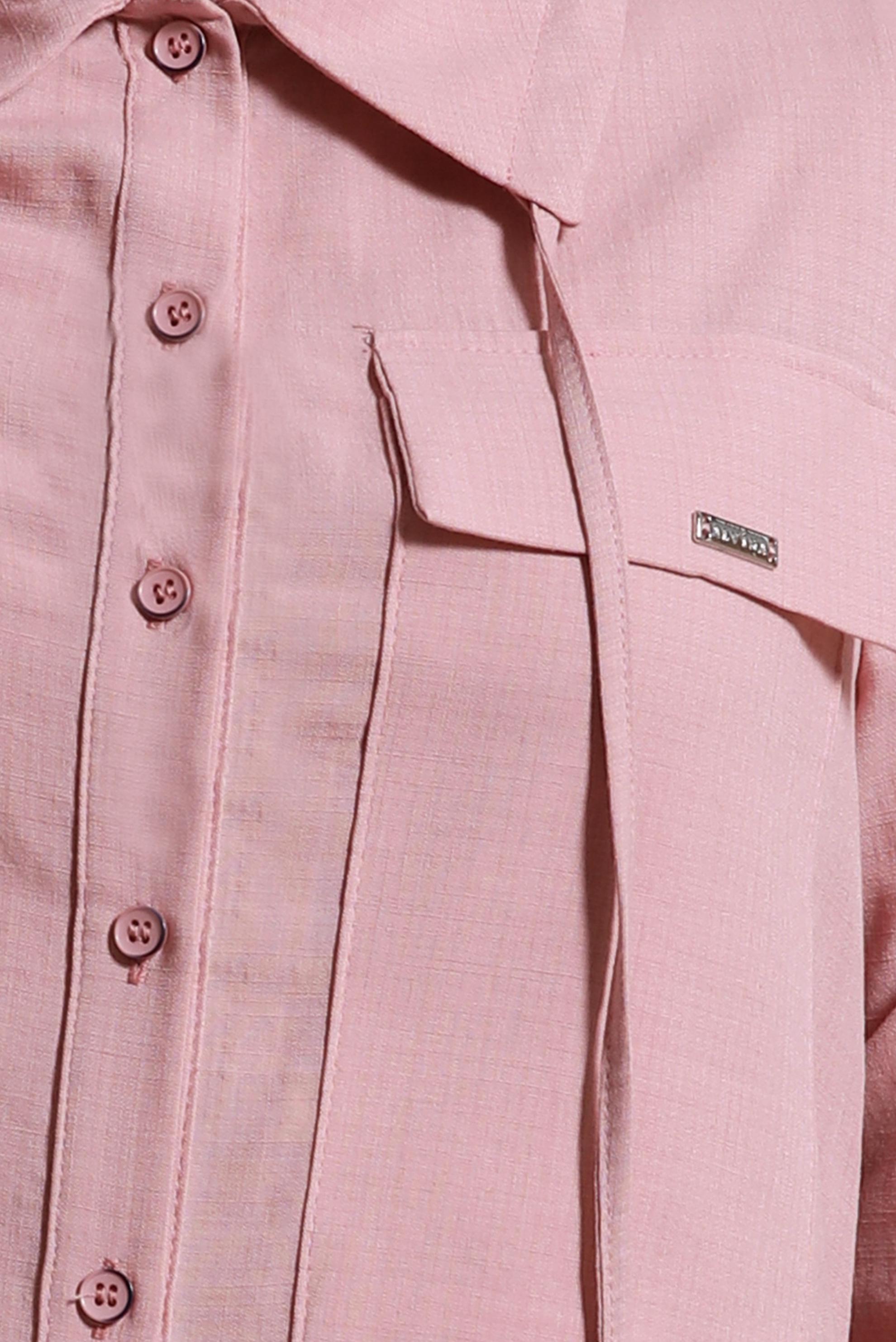 Tesettür giyim PUDRA DÜĞMELİ TUNİK 44479