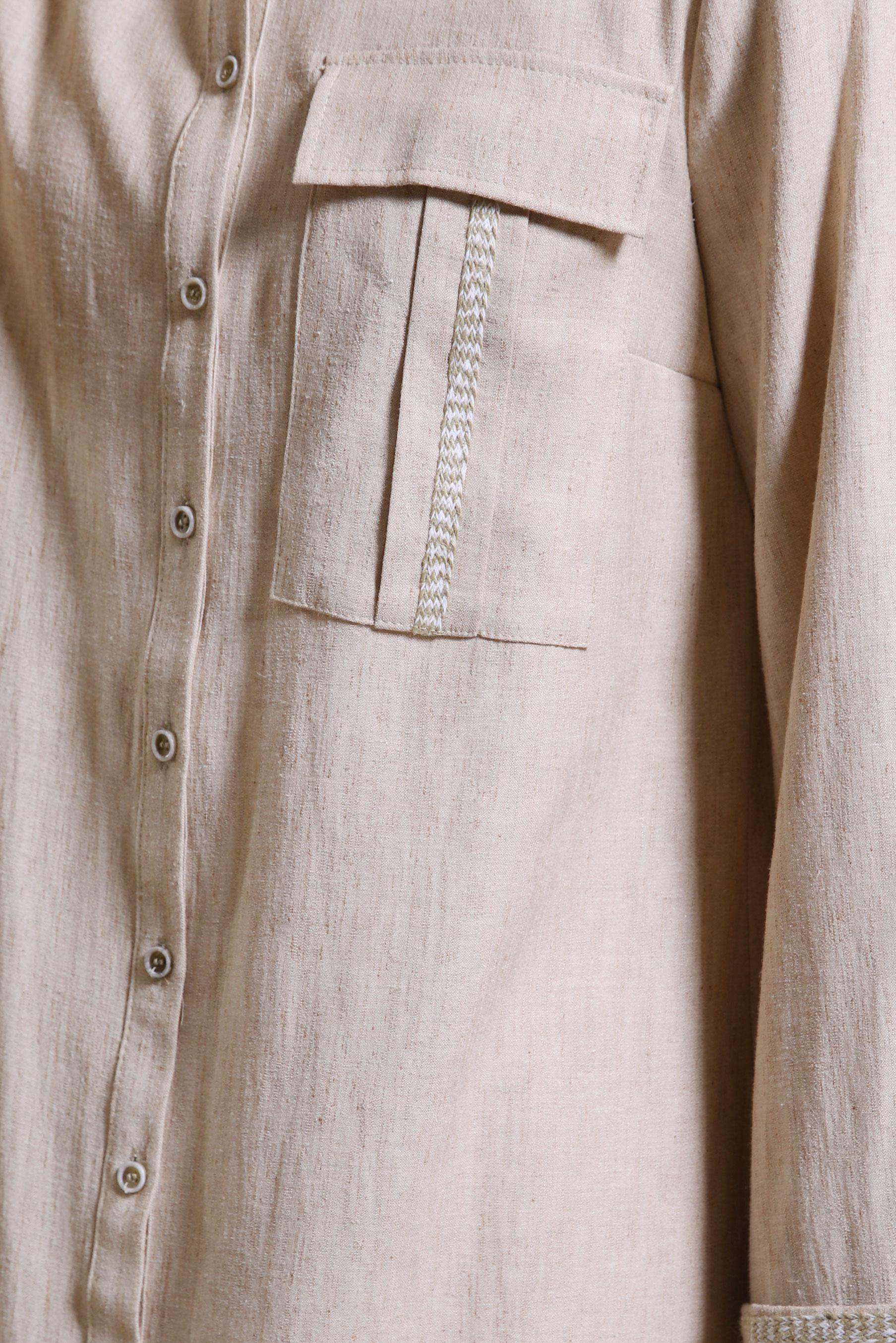 Tesettür giyim VİZON GÖMLEK YAKA DÜĞMELİ TUNİK 44480-1