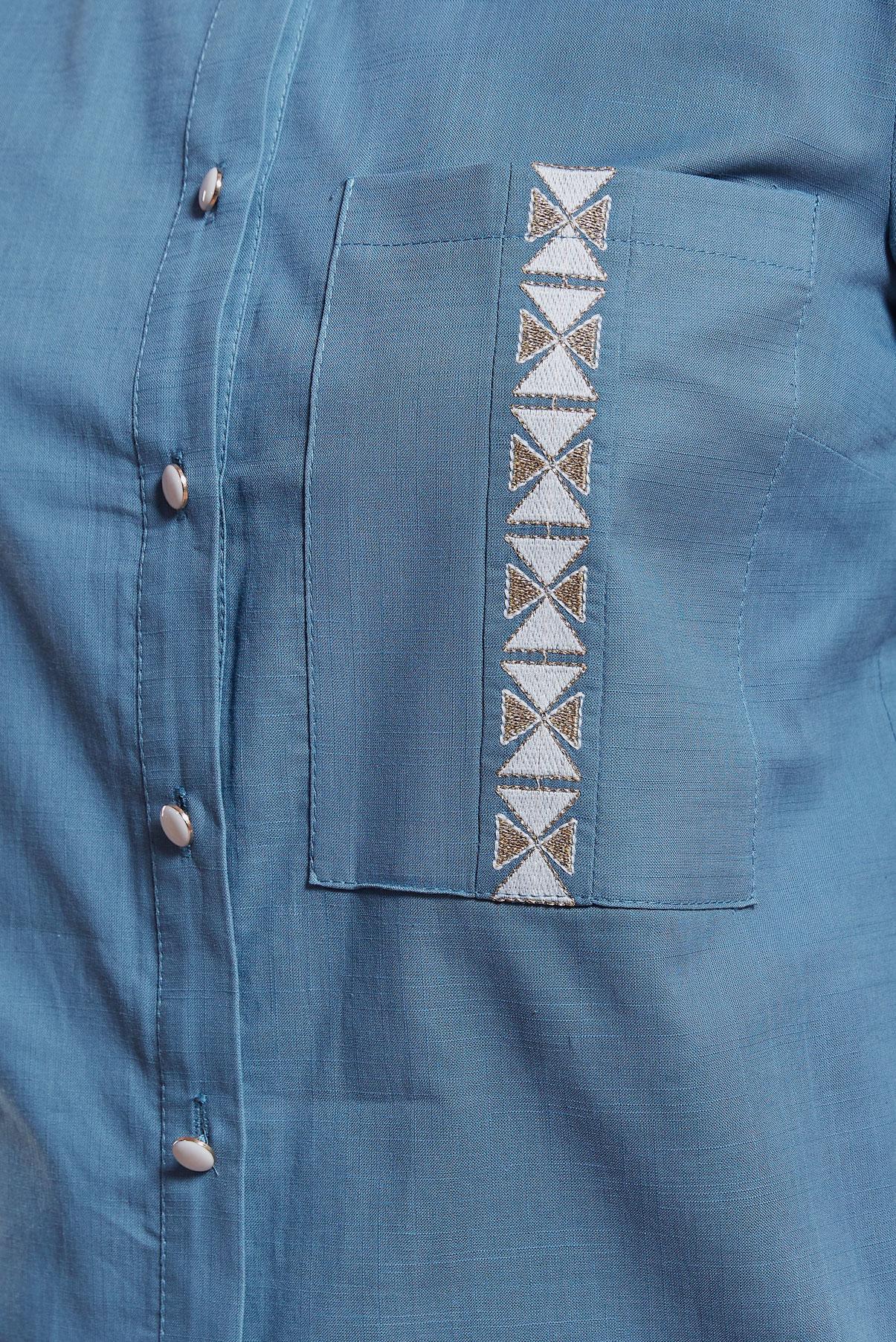 Vêtements hijab BLEU MARINE TUNIQUE MODESTE EN COTON 44487-1