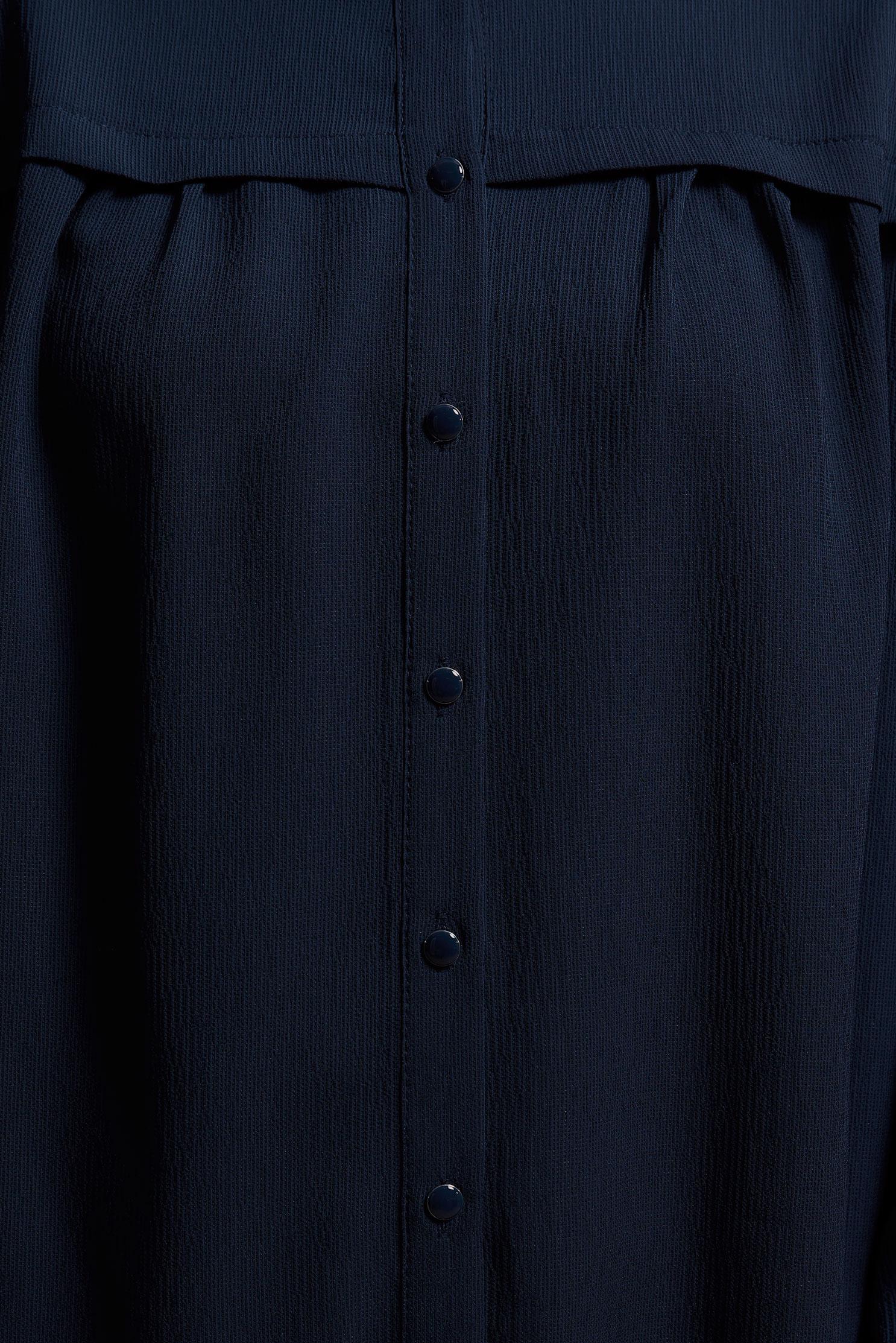 Tesettür giyim LACİVERT FIRFIRLI YAKA TUNİK 44488