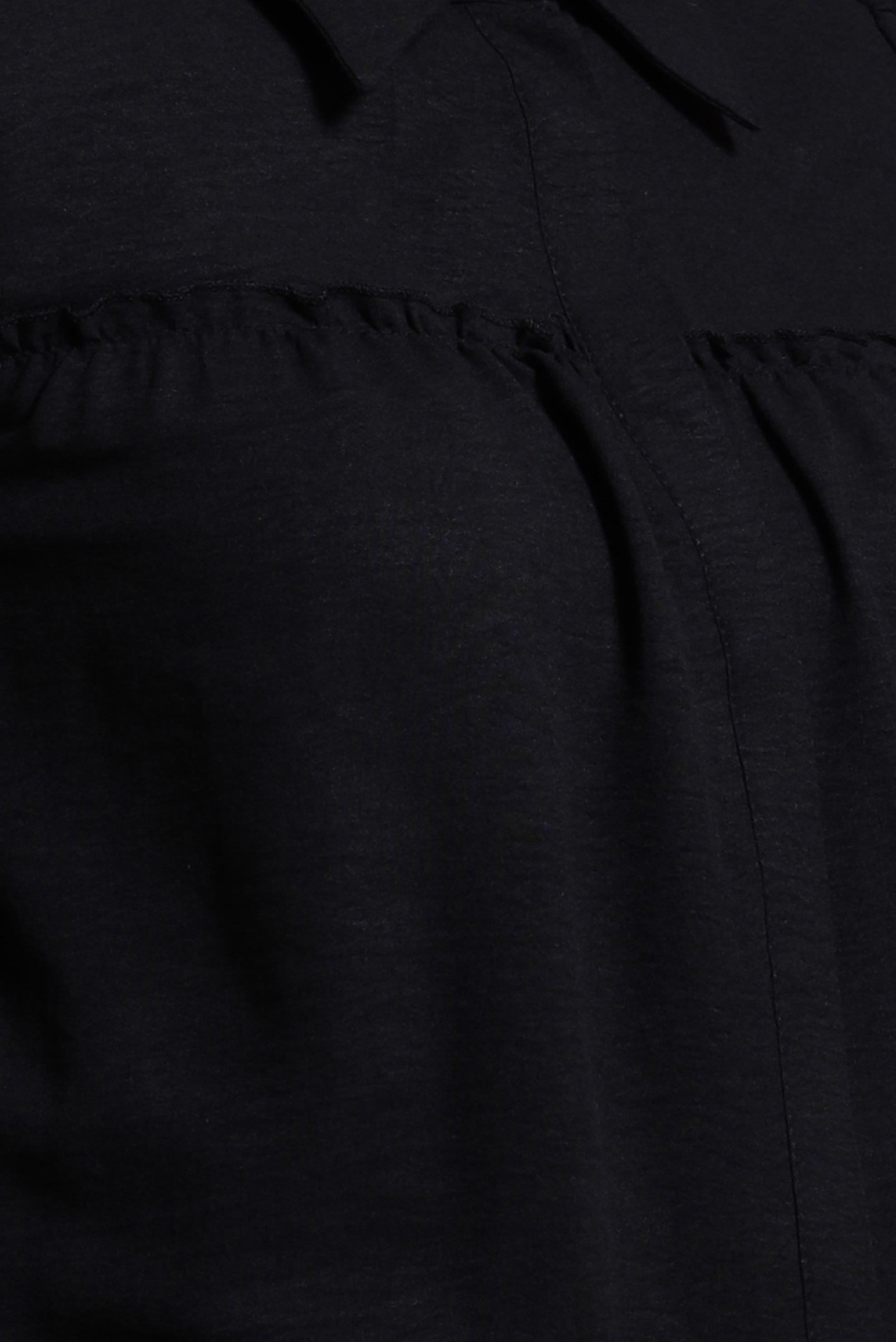 Tesettür giyim SİYAH GÖMLEK YAKA TUNİK 44489