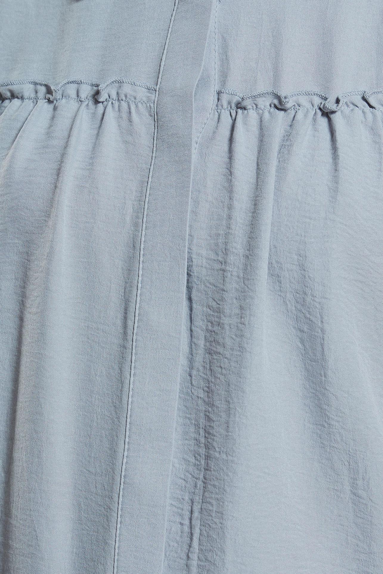 Tesettür giyim GRİ GÖMLEK YAKA TUNİK 44489