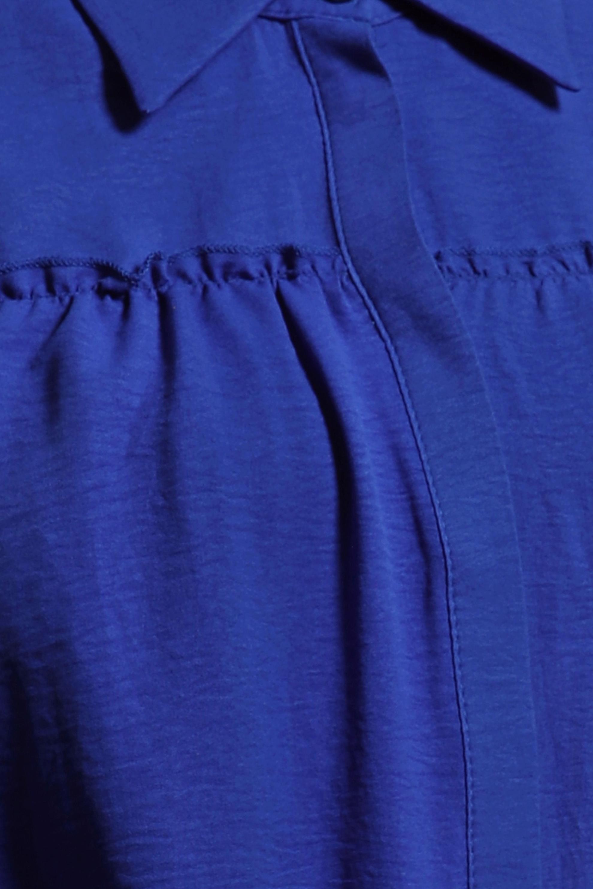 Tesettür giyim LACİVERT GÖMLEK YAKA TUNİK 44489