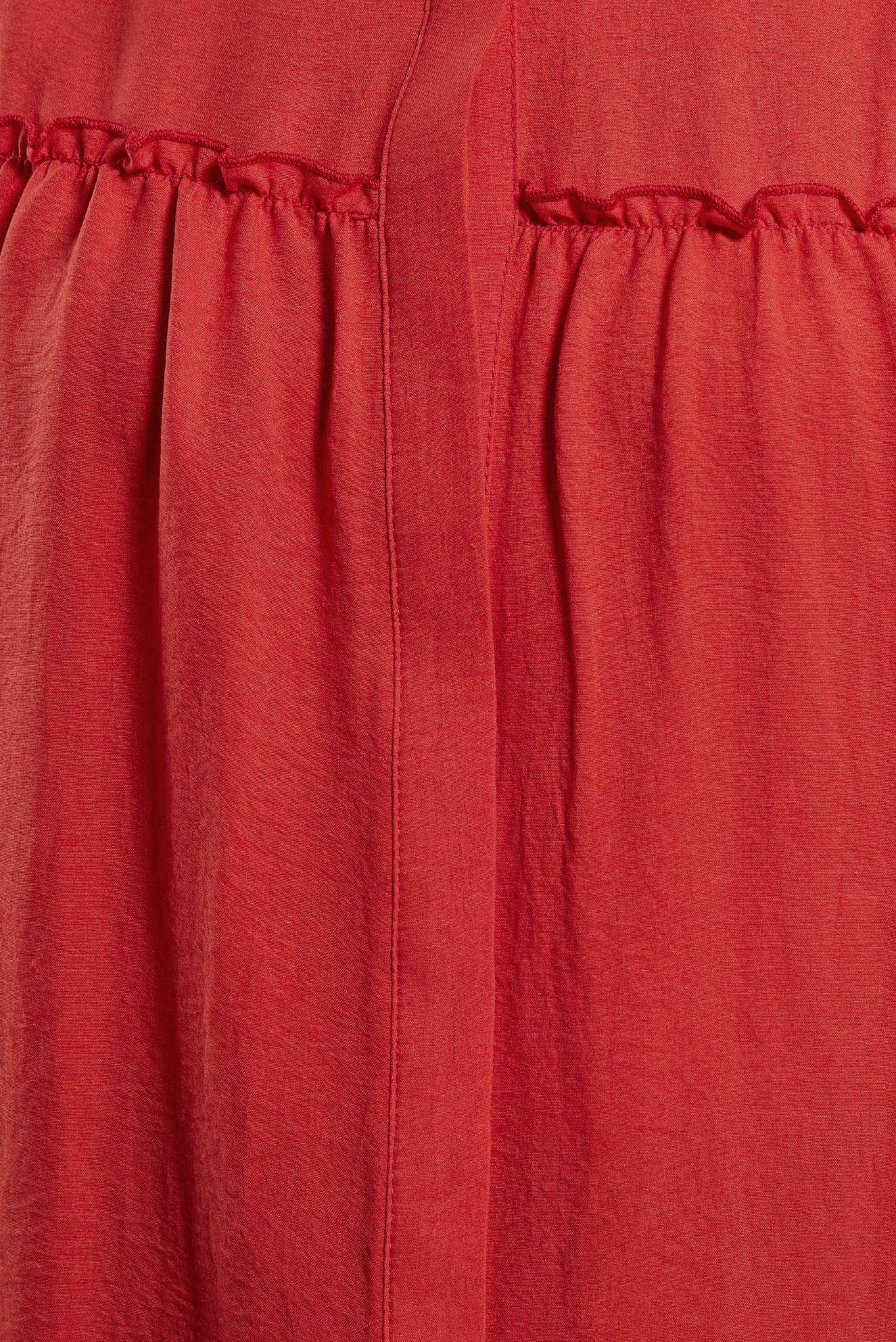 Hijab clothing RED SHIRT COLLAR TUNIC 44489