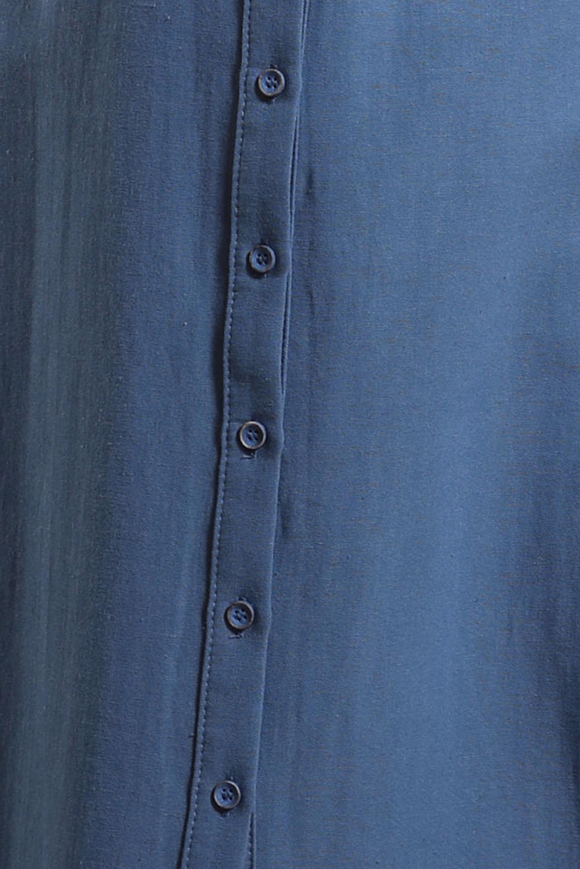 Tesettür giyim LACİVERT KETEN DOKULU TUNİK 44491