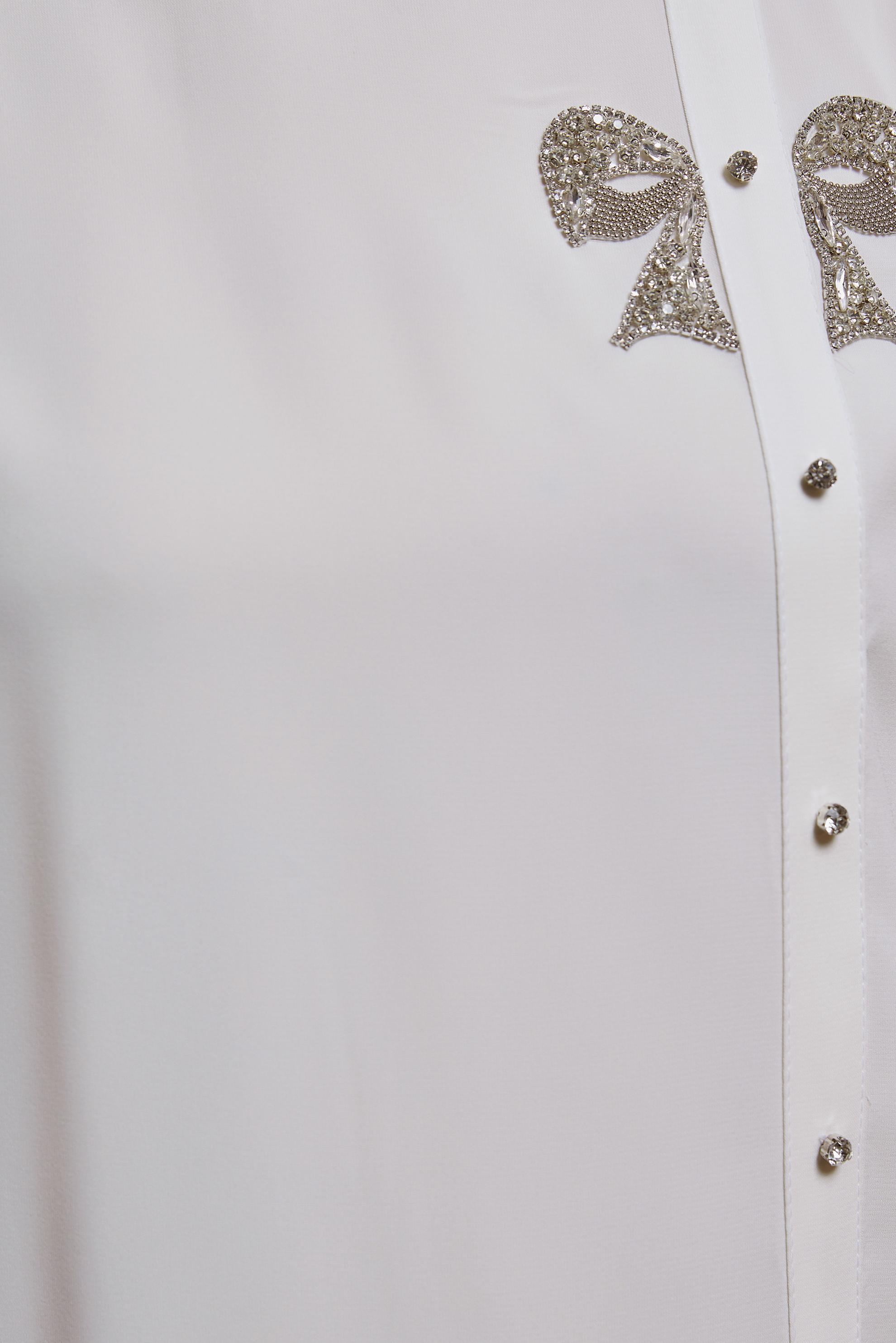 Vêtements hijab BLANC TUNIQUE AVEC DÉTAIL GEMME 44492