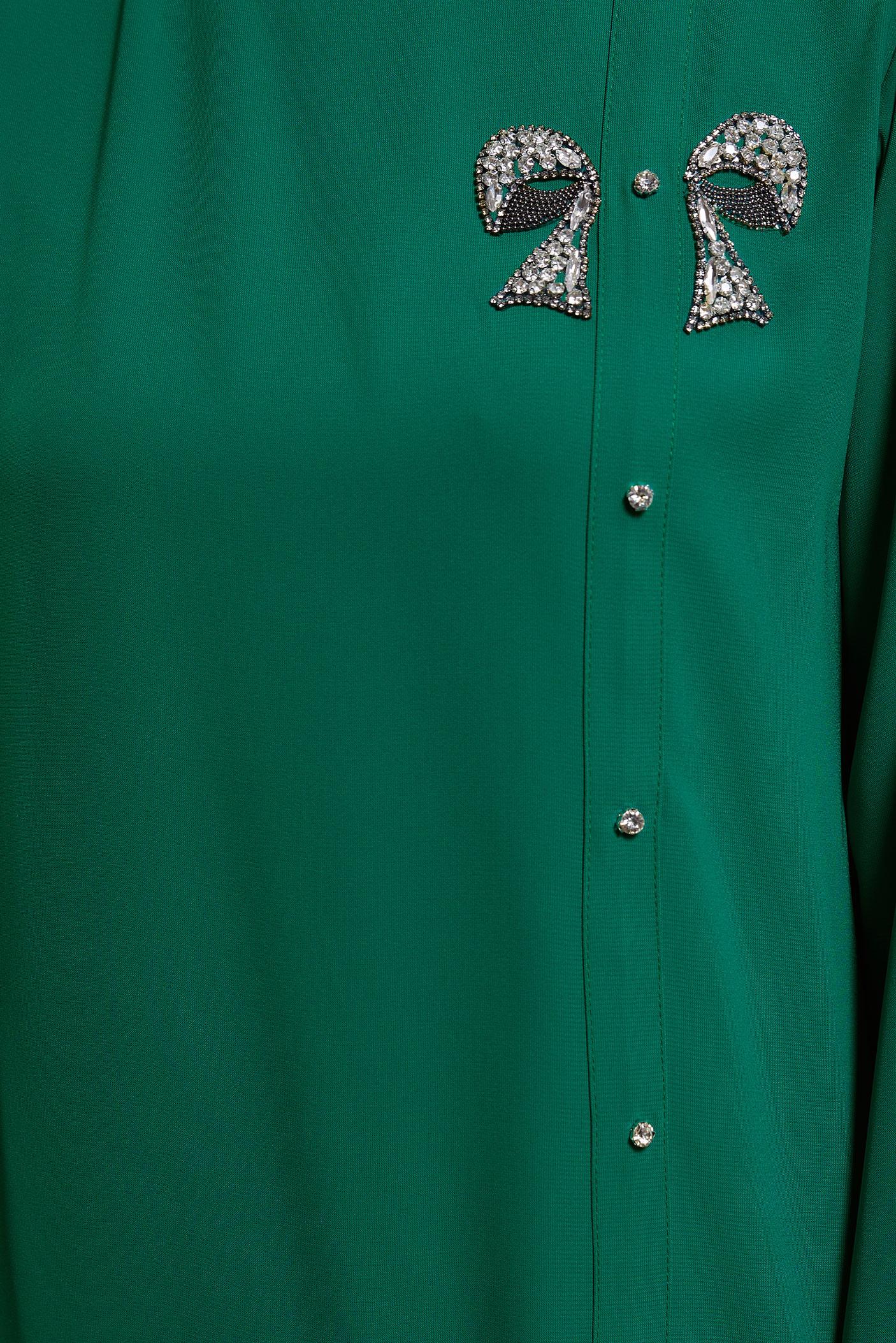 Tesettür giyim YEŞİL TAŞ DETAYLI TUNİK 44492