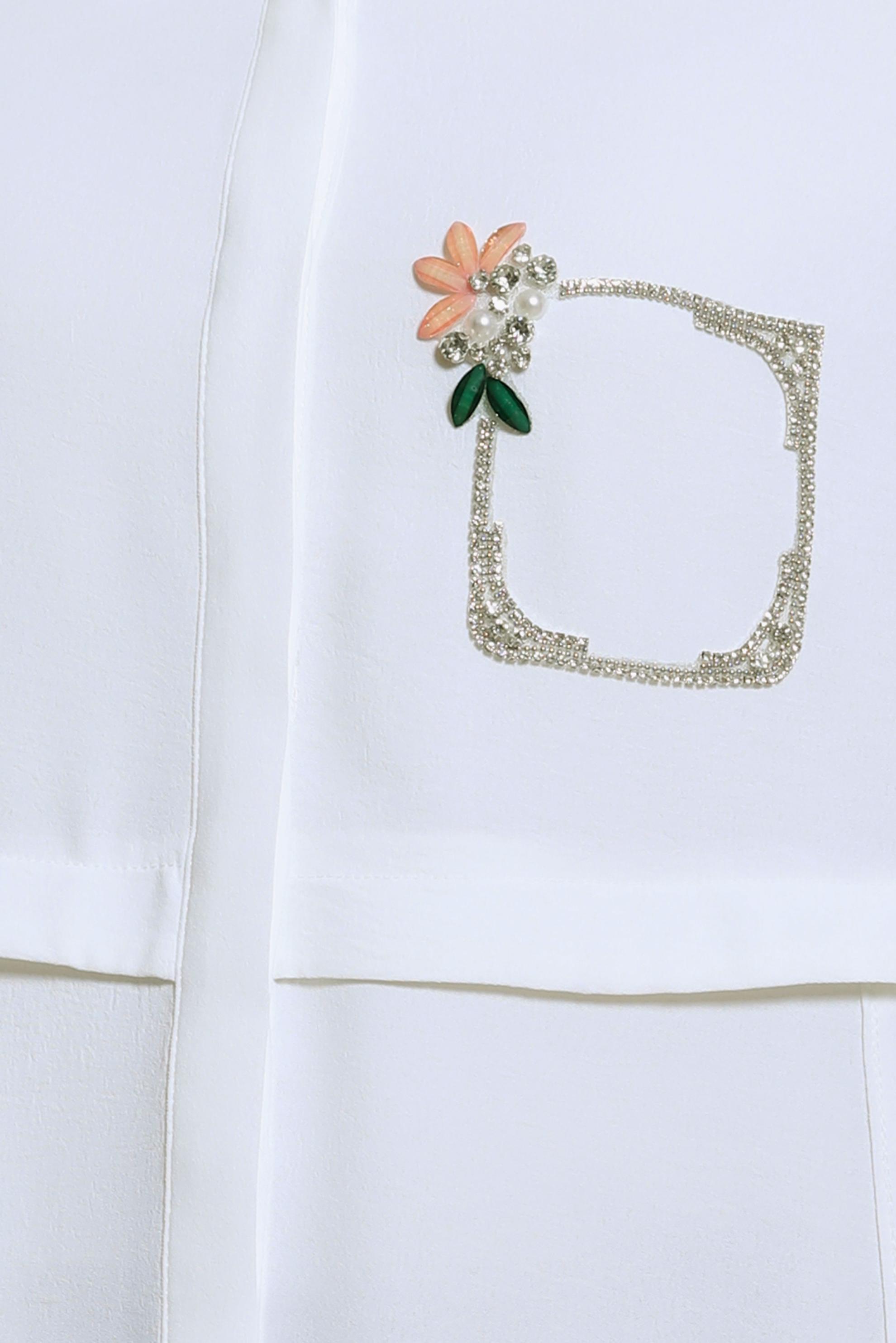 Tesettür giyim BEYAZ TAŞ DETAYLI TUNİK 44493