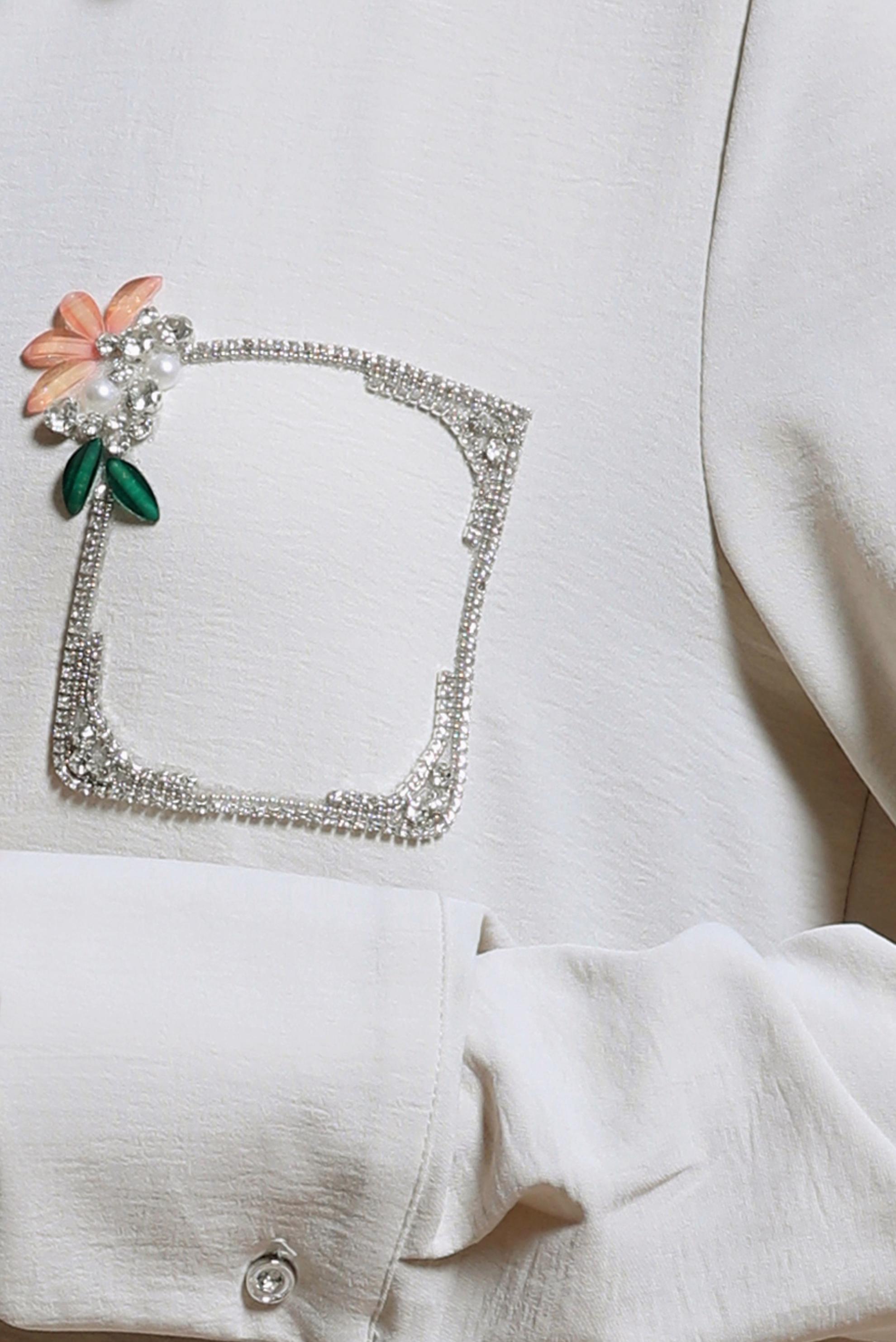 Tesettür giyim BEJ TAŞ DETAYLI TUNİK 44493