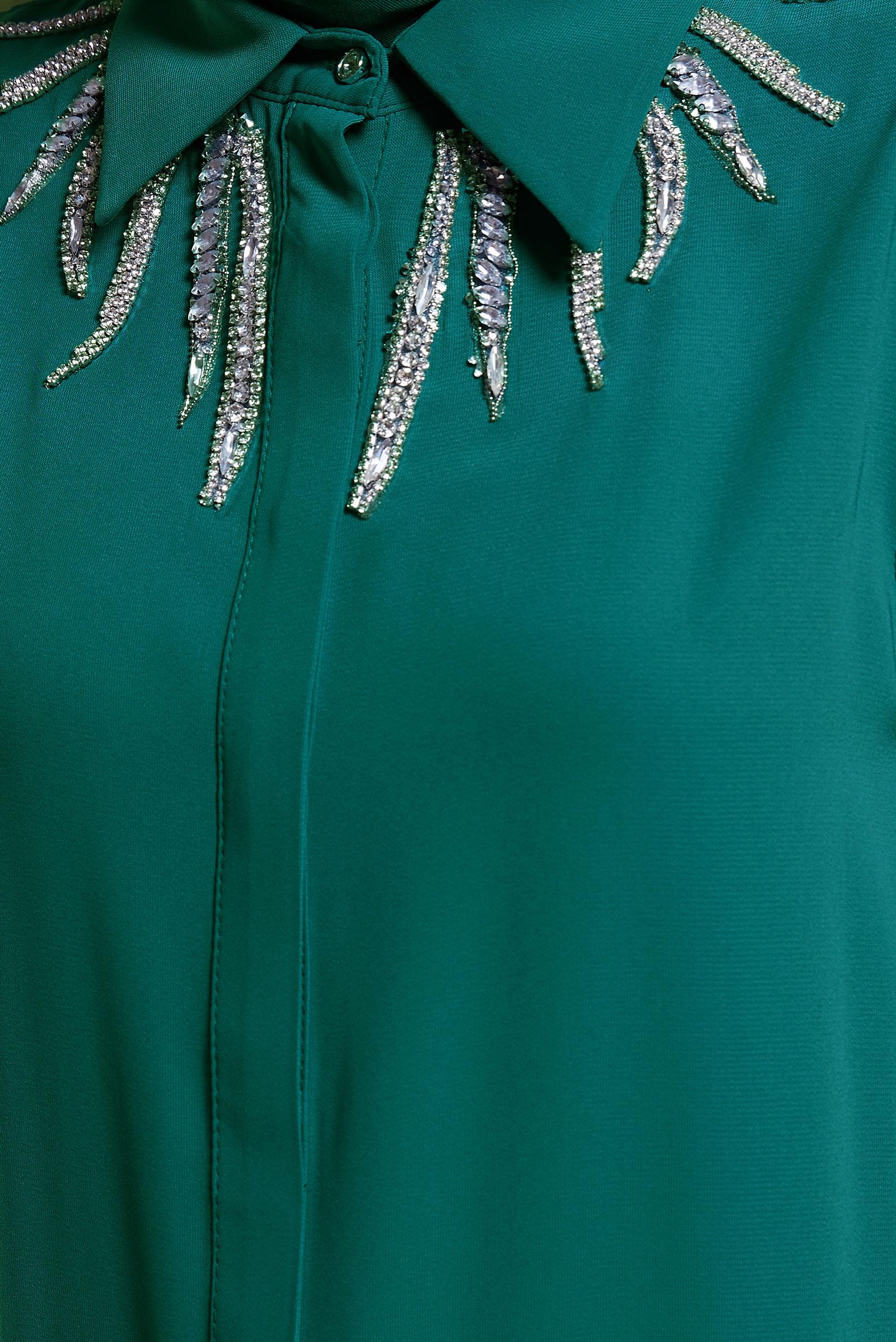 Tesettür giyim YEŞİL TAŞ DETAYLI TESETTÜR TUNİK 44494