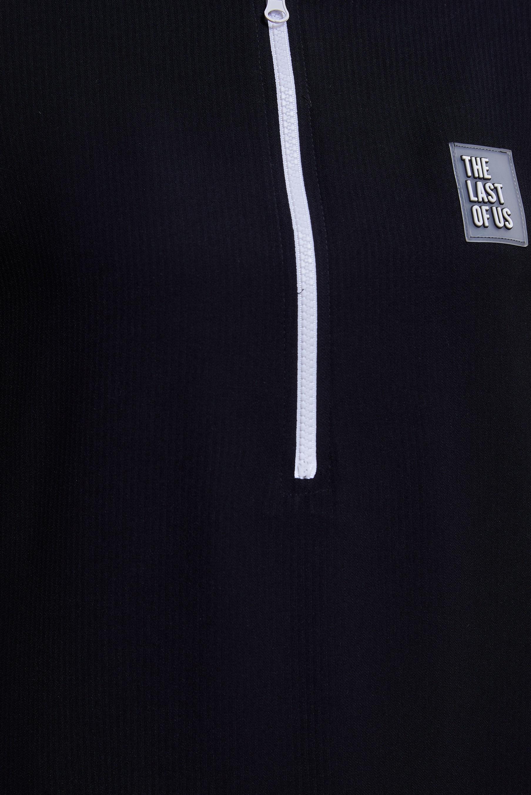 Tesettür giyim SİYAH FERMUAR DETAYLI TUNİK 44534