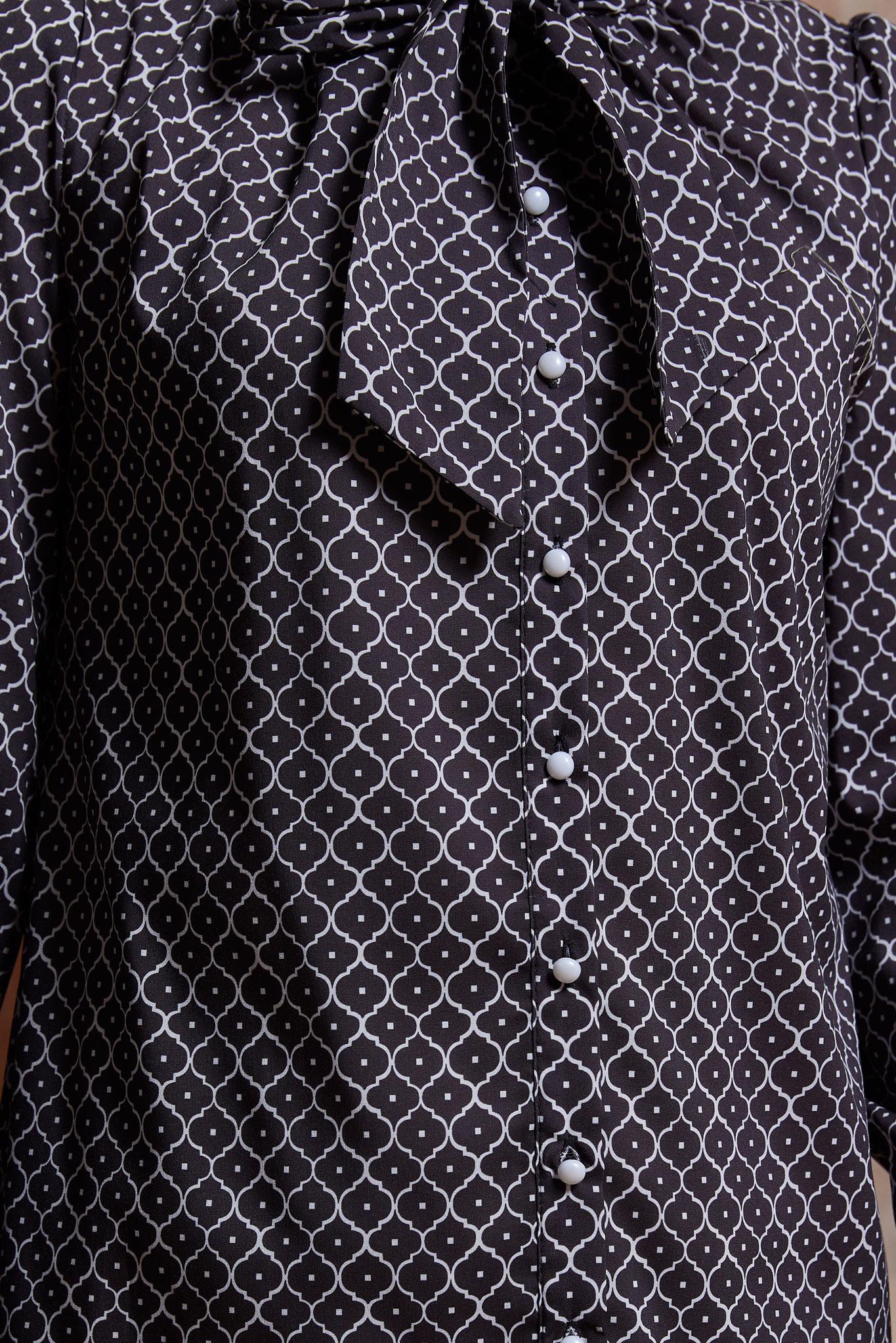 Tesettür giyim SİYAH DESENLİ TUNİK 44547