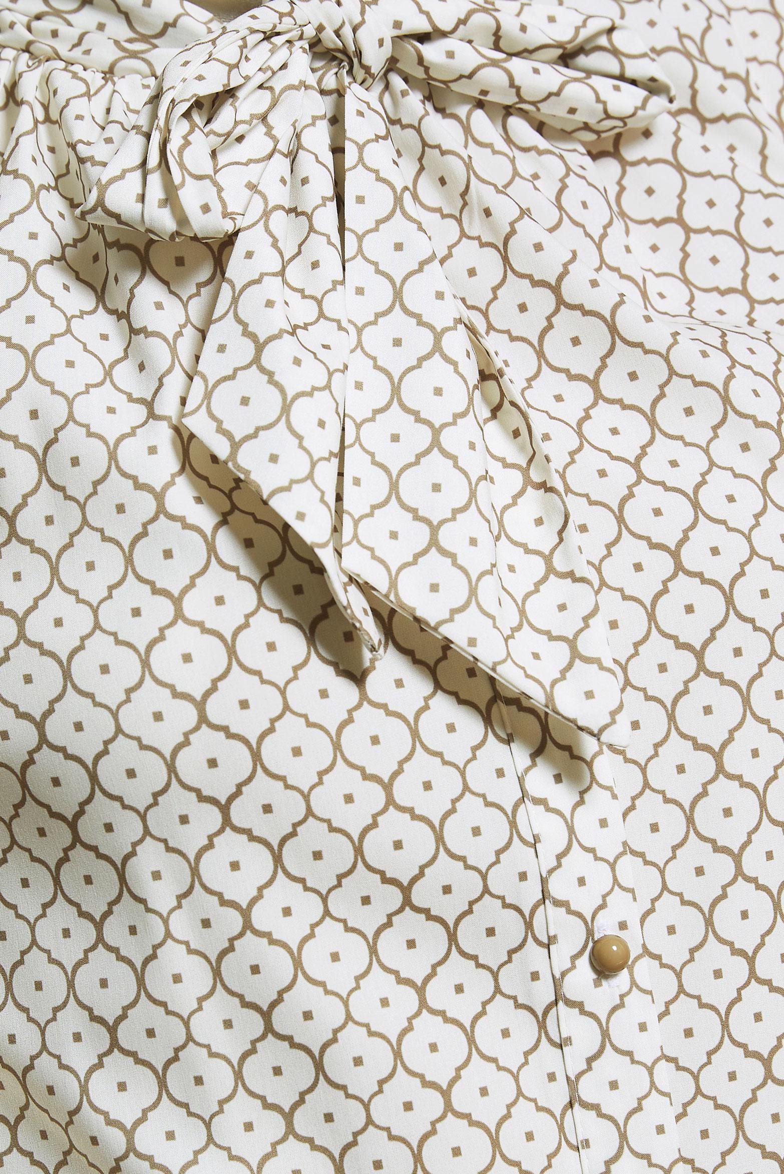 Tesettür giyim BEJ DESENLİ TUNİK 44547