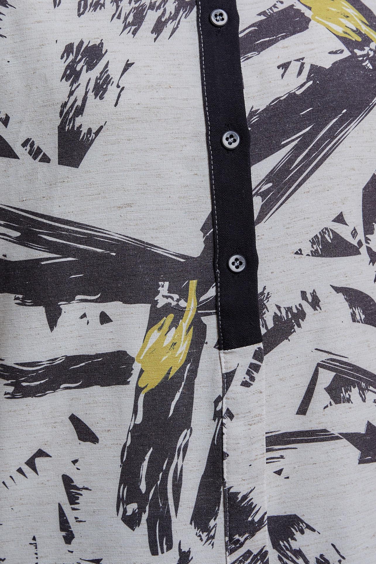 Hijab clothing BLACK PATTERNED TUNIC 44551