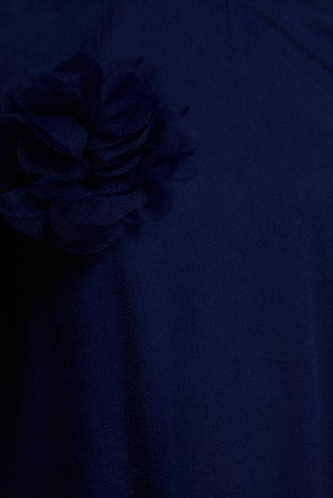 Tesettür giyim LACİVERT AKSESUAR DETAYLI TUNİK 44552 - ALVİNA