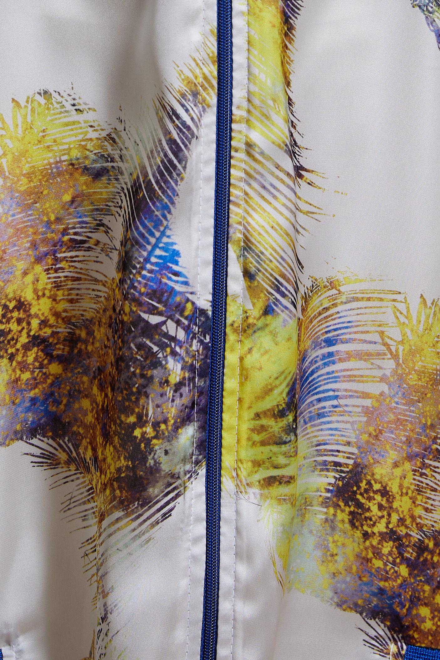 Tesettür giyim SARI DESENLİ ŞİFON SATEN TUNİK 44571