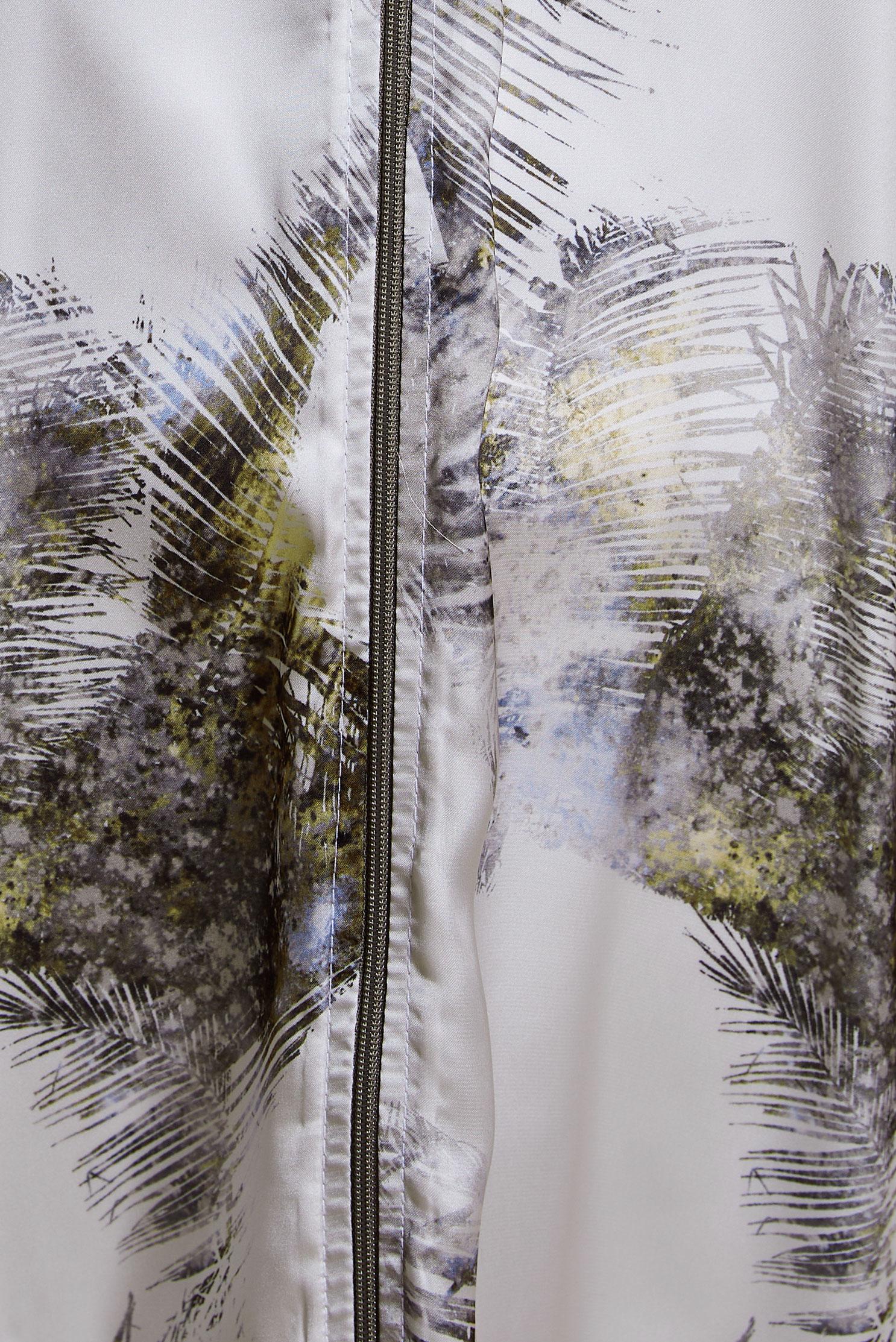 Tesettür giyim VİZON DESENLİ ŞİFON SATEN TUNİK 44571