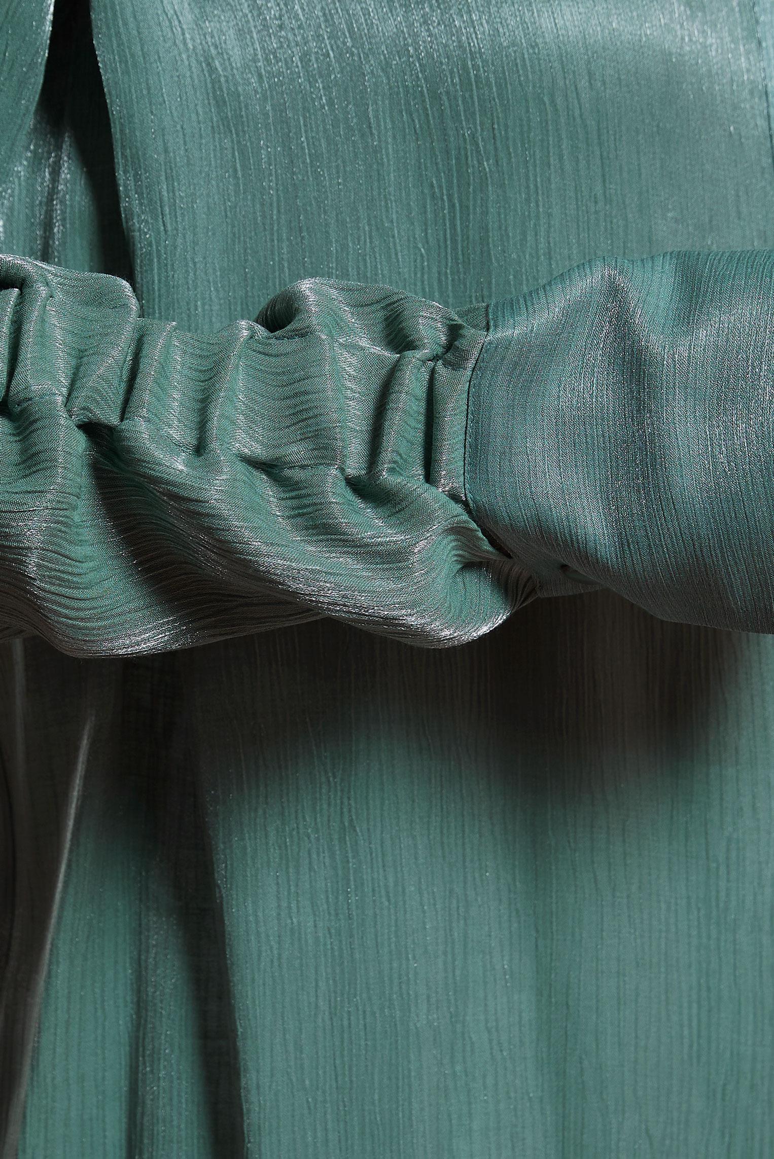 Vêtements hijab VERT TUNIQUE DÉTAILLÉE FUMER 44580