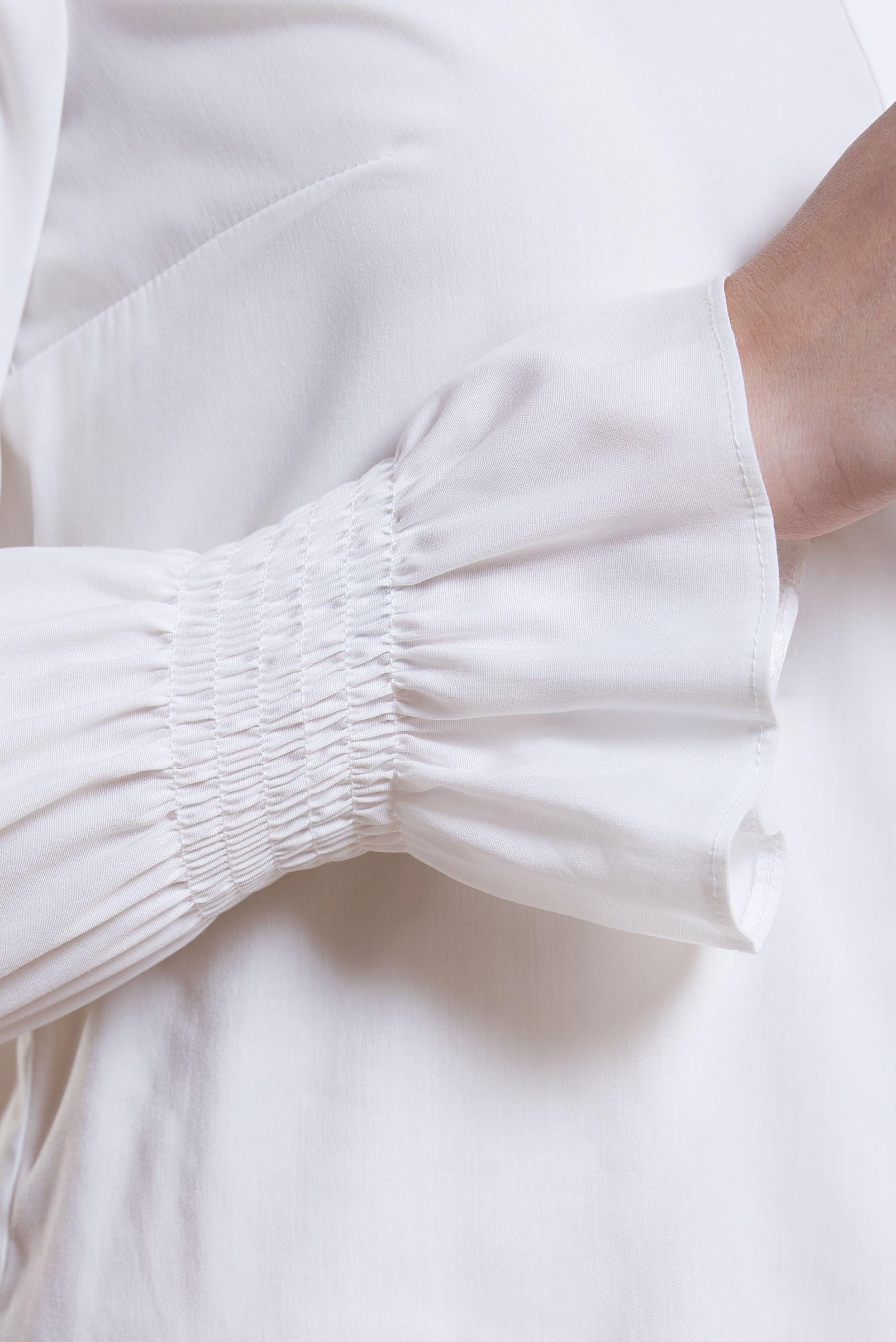 Tesettür giyim BEYAZ GÖMLEK YAKA TESETTÜR TUNİK 44581