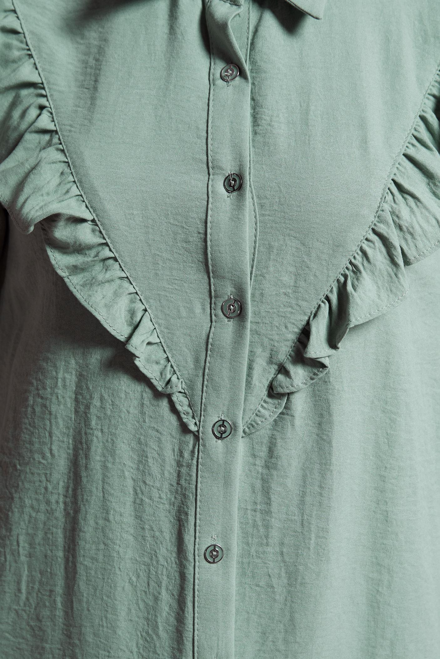 Tesettür giyim MAVİ FIRFIR DETAYLI TUNİK 44585