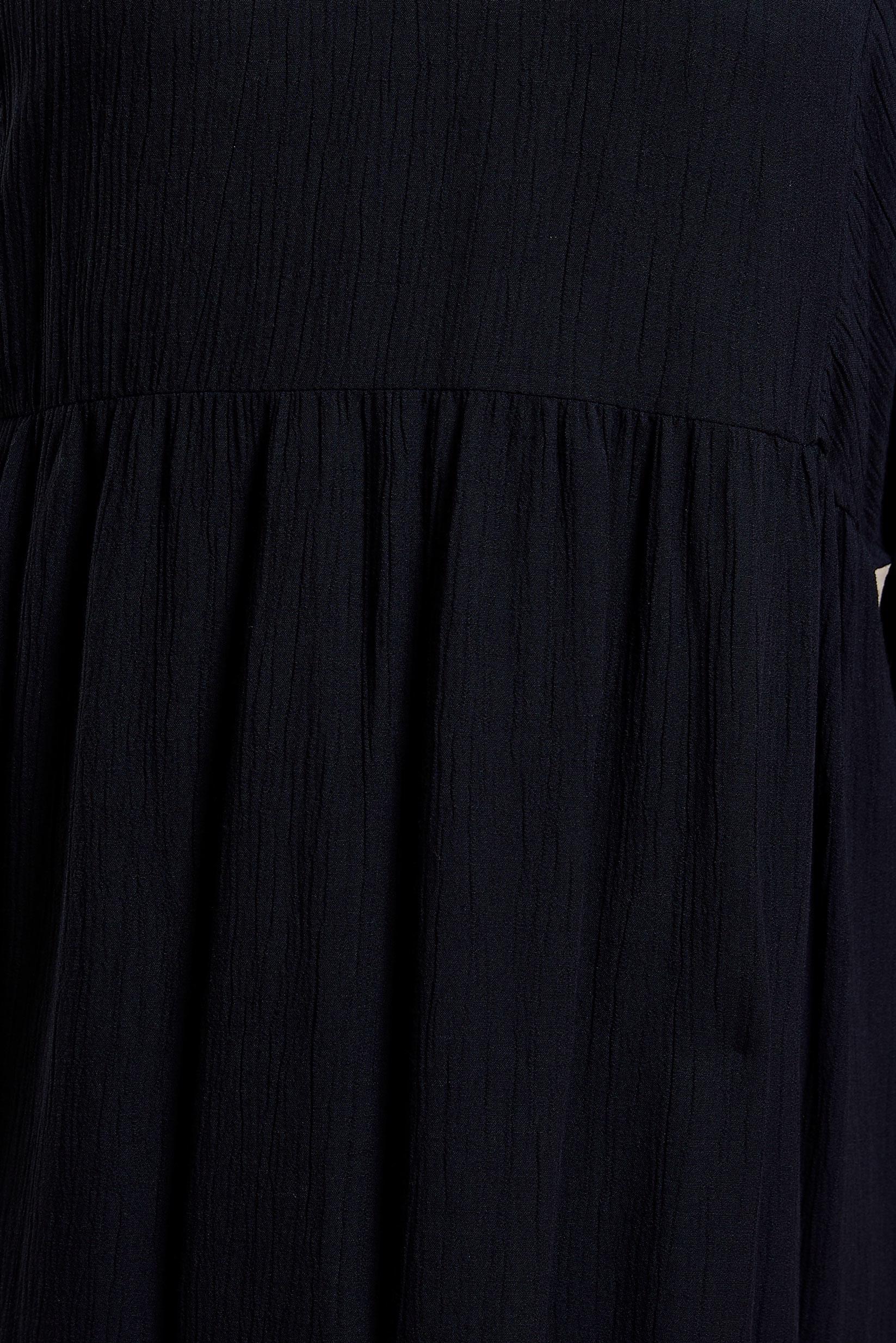 Tesettür giyim SİYAH VOLANLI TESETTÜR TUNİK 44592