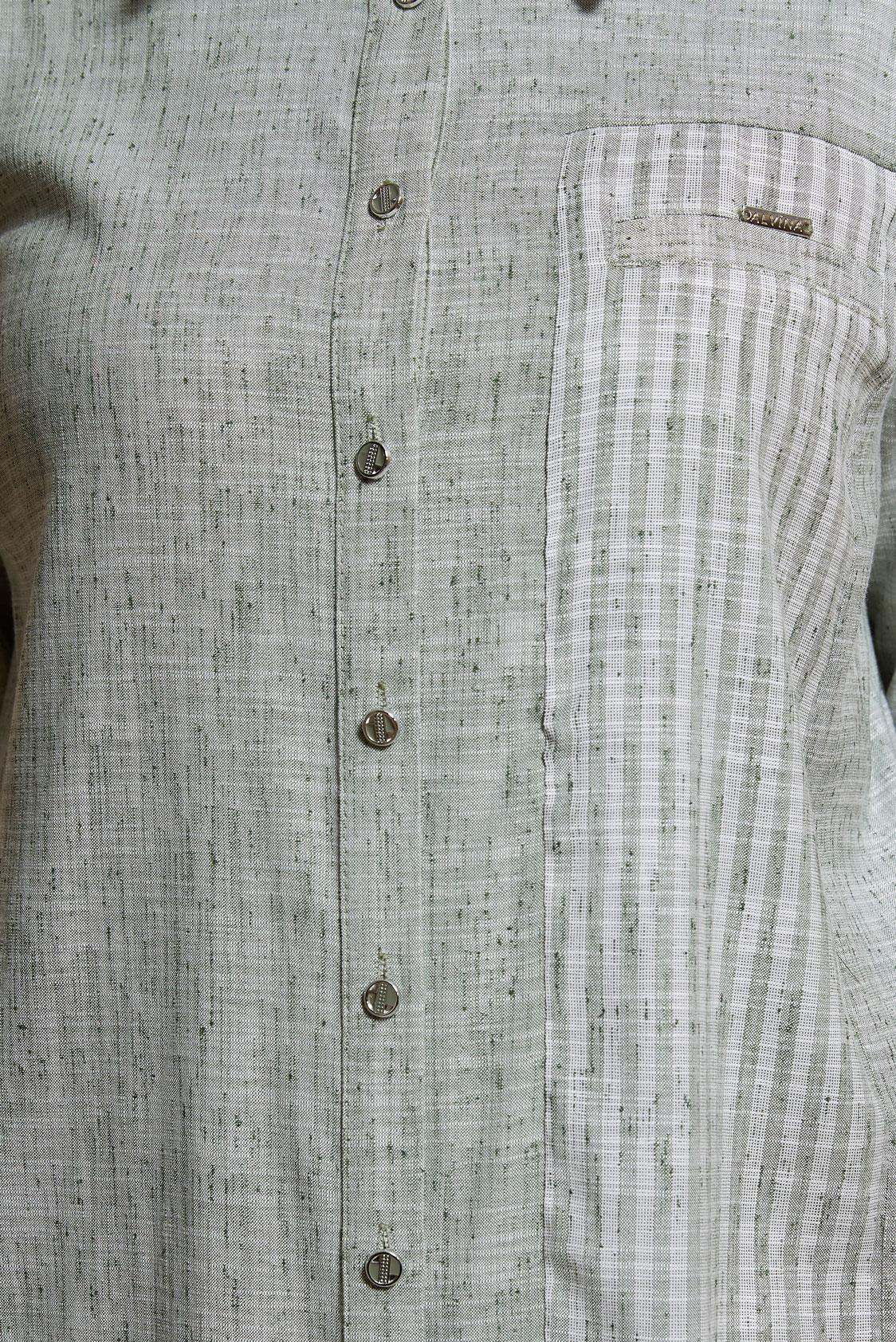 Tesettür giyim YEŞİL GÖMLEK YAKA TUNİK 44593