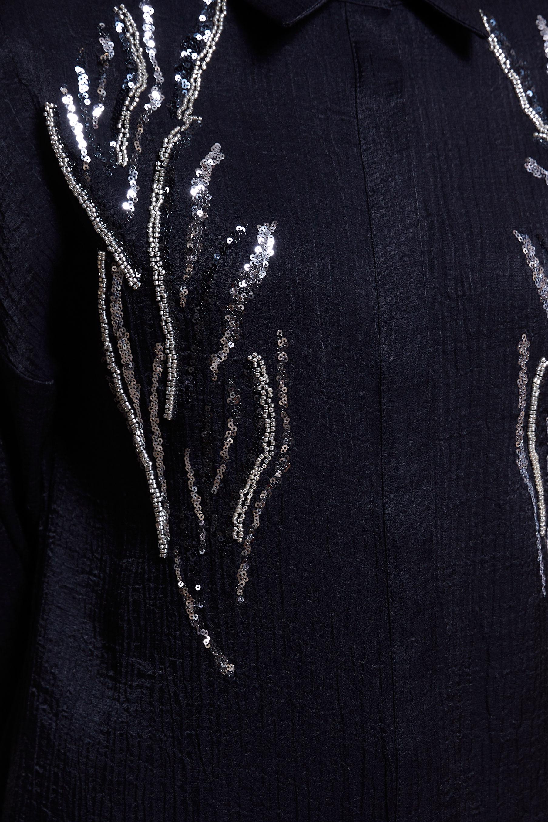 Vêtements hijab NOIR TUNIQUE À PAILLETTES 44626