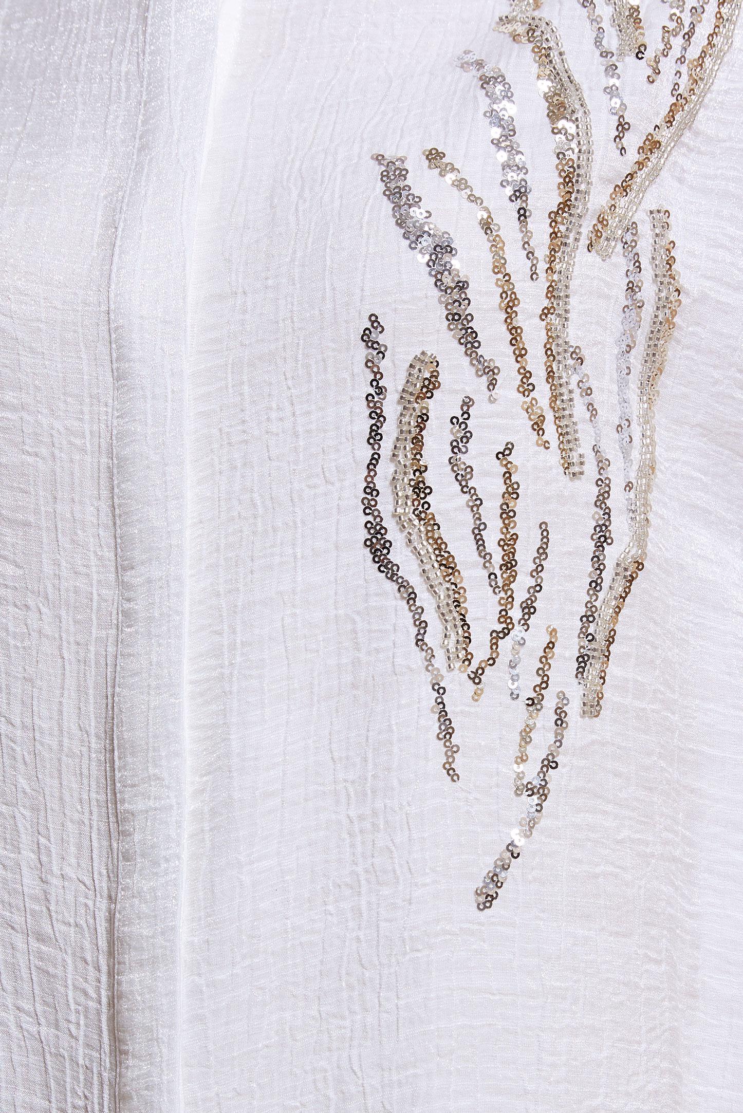 Hijab clothing WHITE SEQUIN DETAILED TUNIC 44626