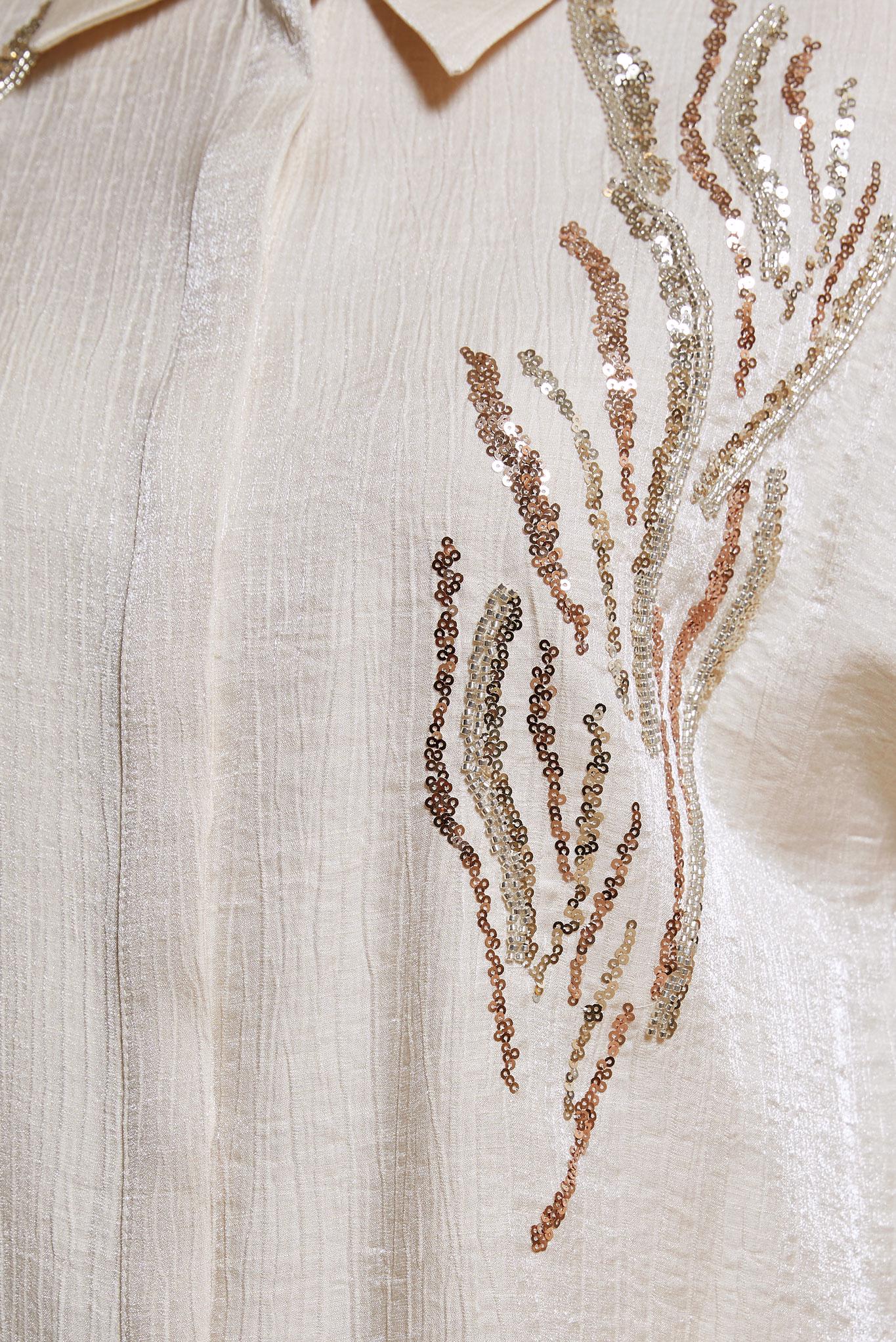 Vêtements hijab BEIGE TUNIQUE À PAILLETTES 44626